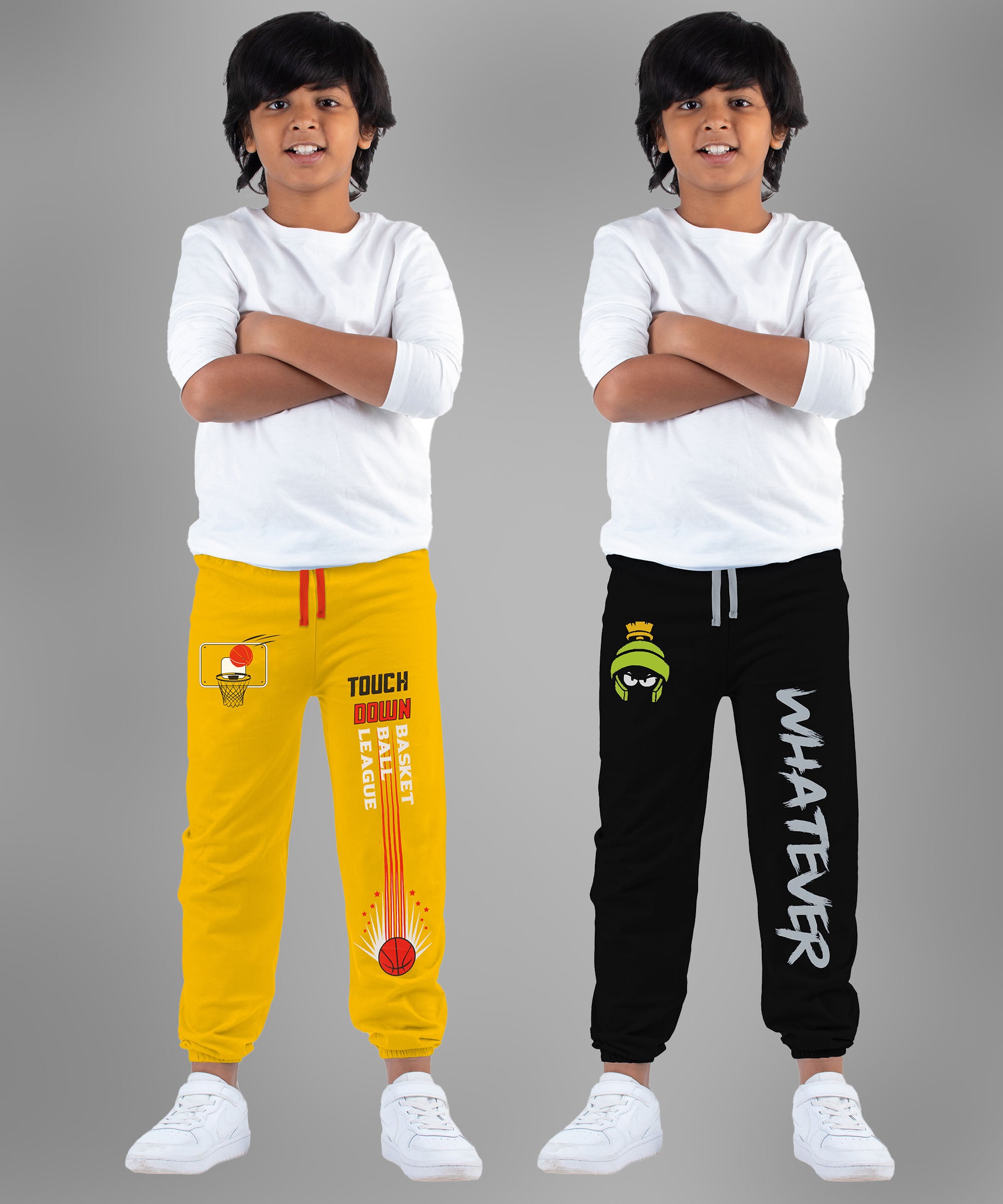 Whatever| Boys Printed Trousers (Pack of 2)