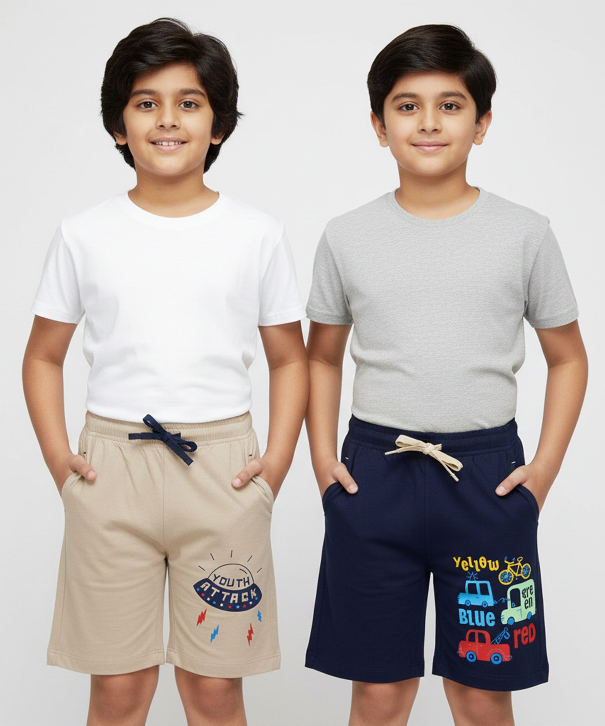 Kids Unisex  Desert Printed Regular Fit Vintage Trousers Multicolor  (Pack of 2)