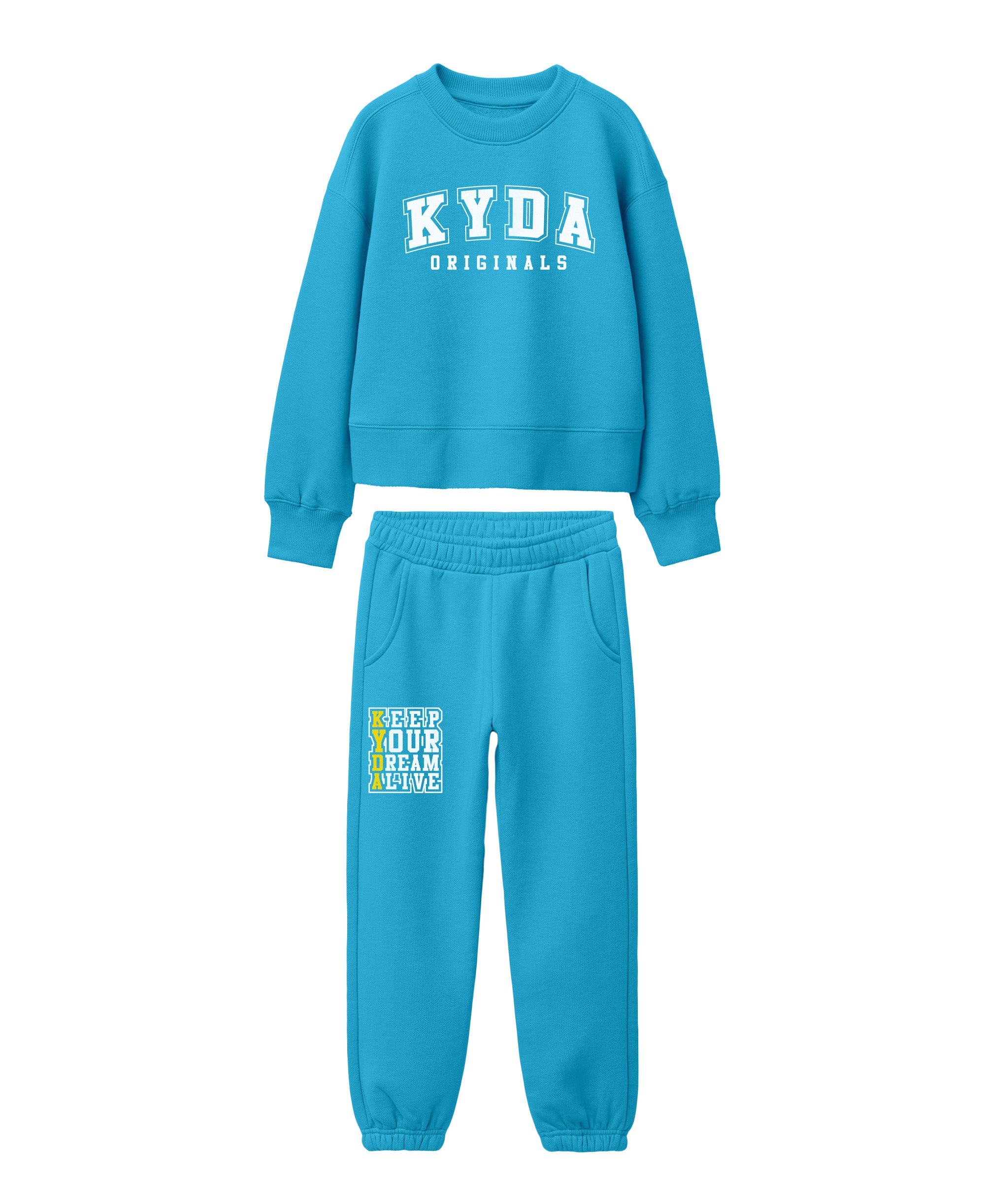 Boys & Girls Full Sleeve Sweatshirt & Pants | Blue