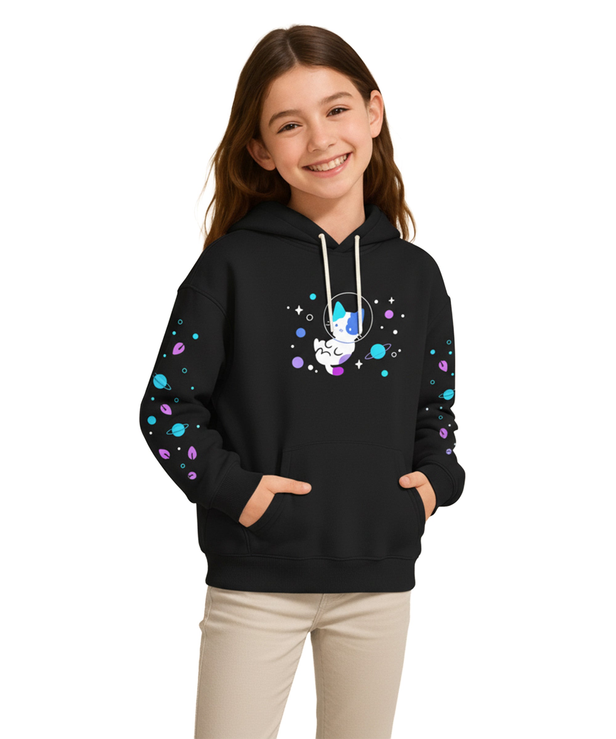 Girls Premium Printed Hoodie