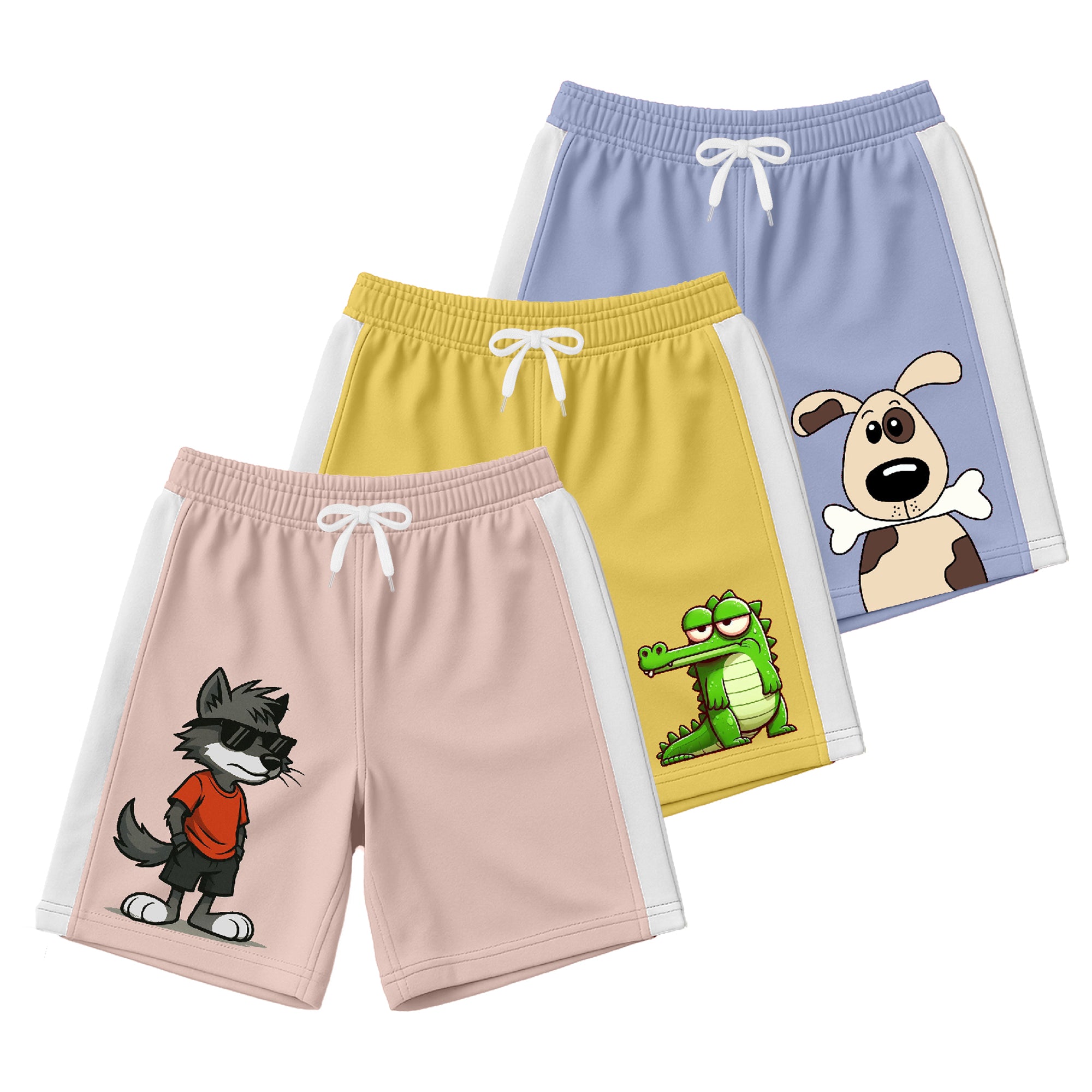 Boys Cotton Premium Printed Shorts | Pack of 3