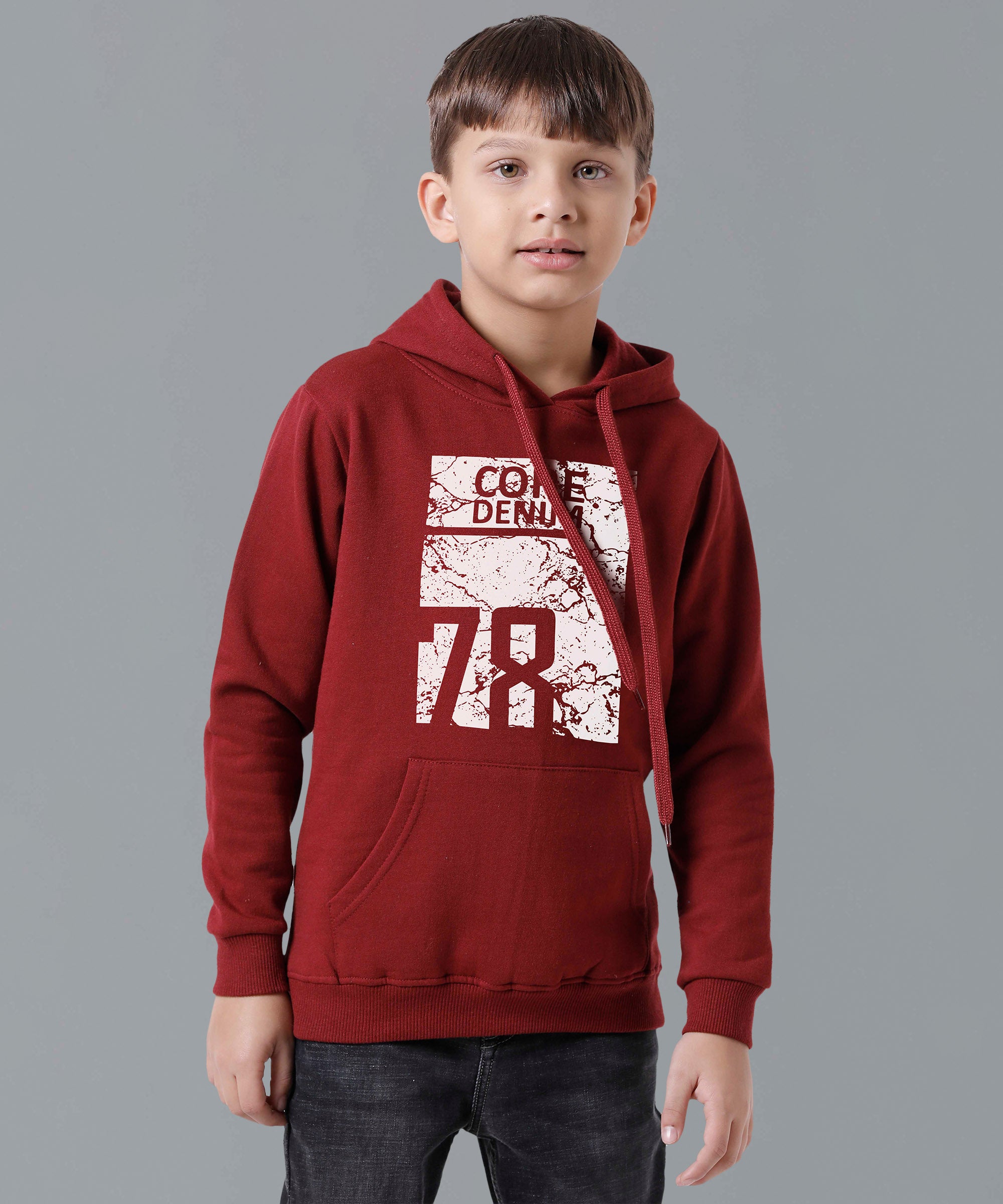Boys Full-Sleeve Printed Hoodie