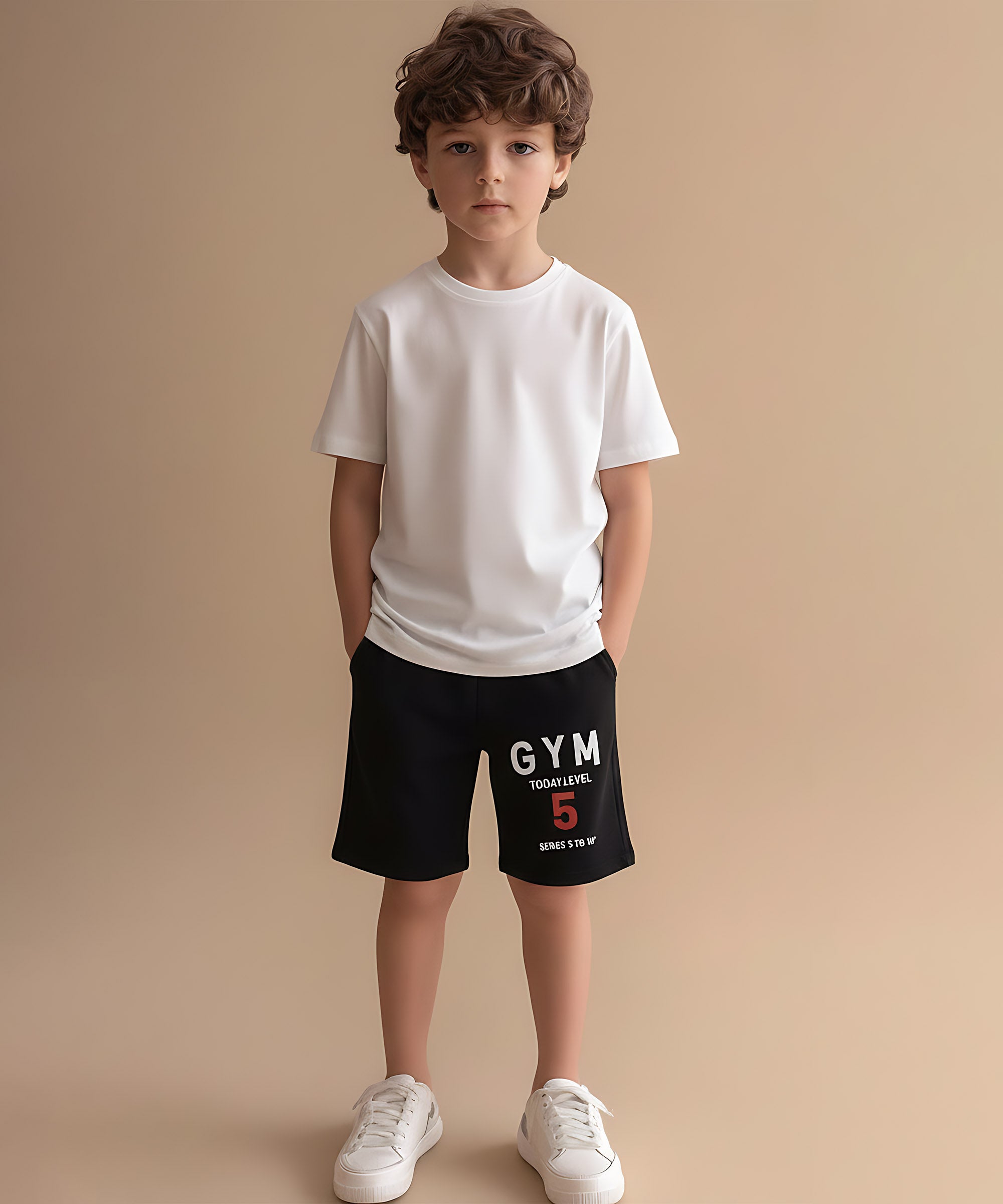 Kids Unisex Multicolor Cotton Printed Regular Fit Shorts (Pack of 3)