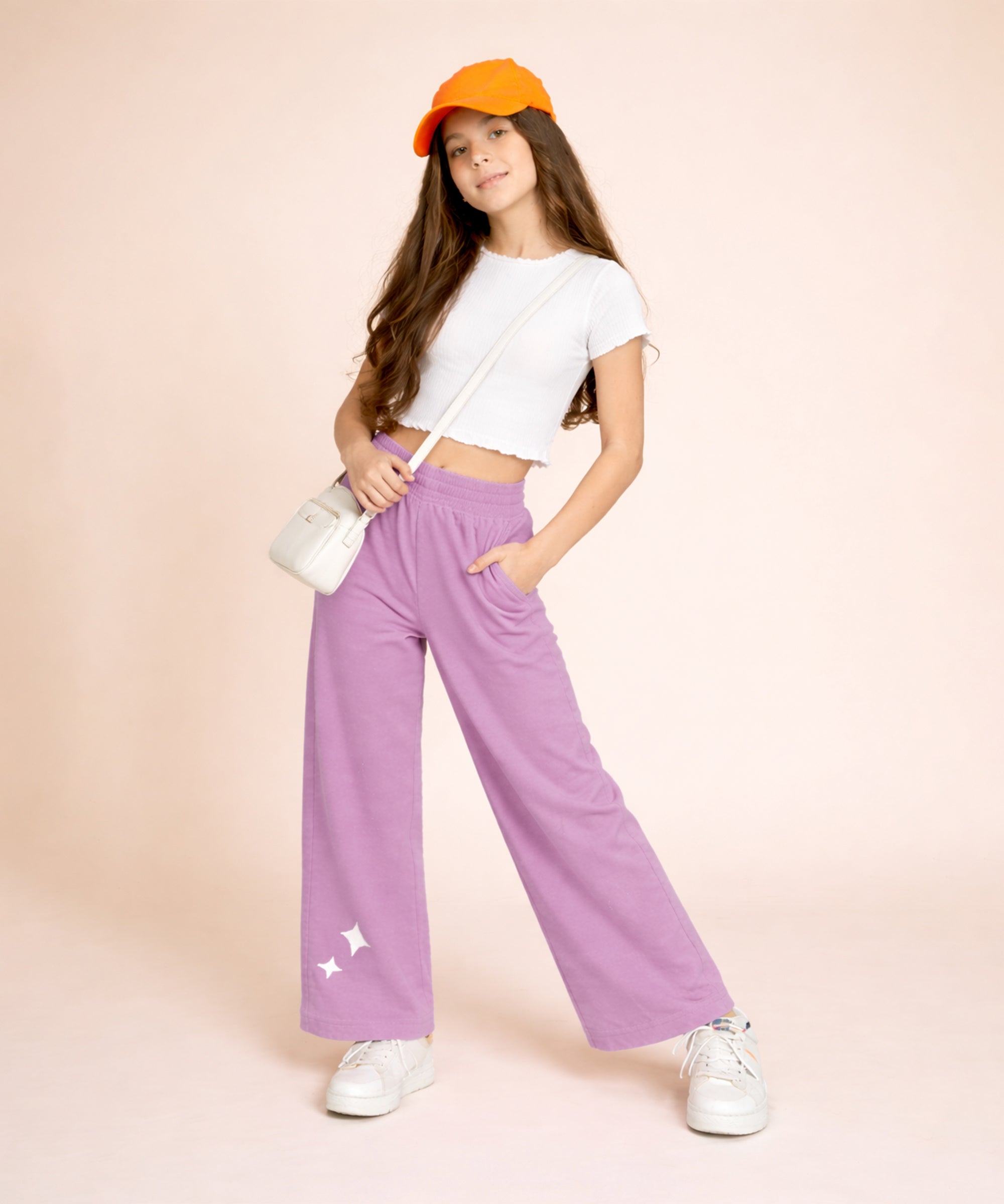 Girls Premium Cotton Wide Leg Palazzo Pants | Elastic Waist | Summer Wear