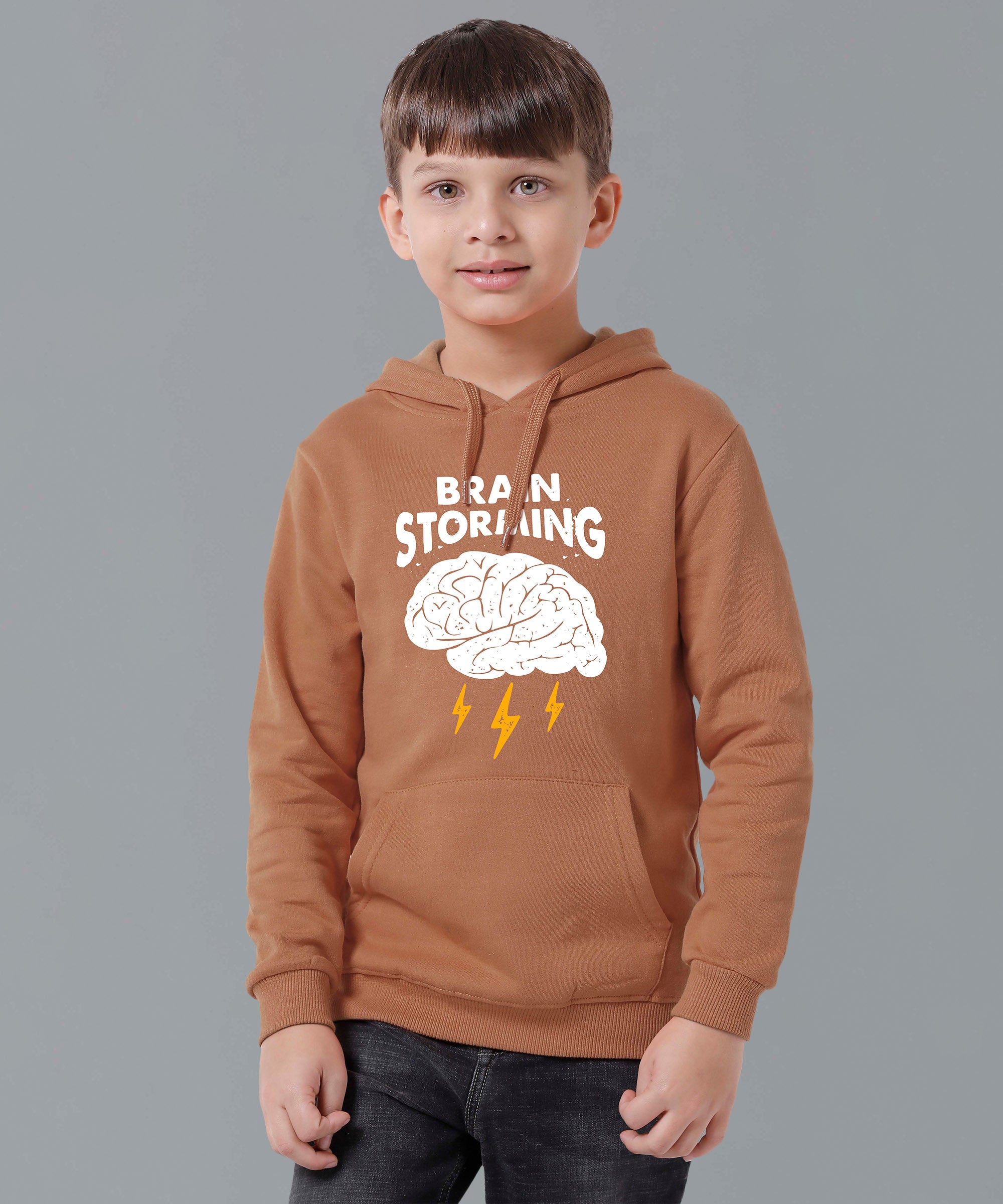 Boys Full-Sleeve Printed Hoodie