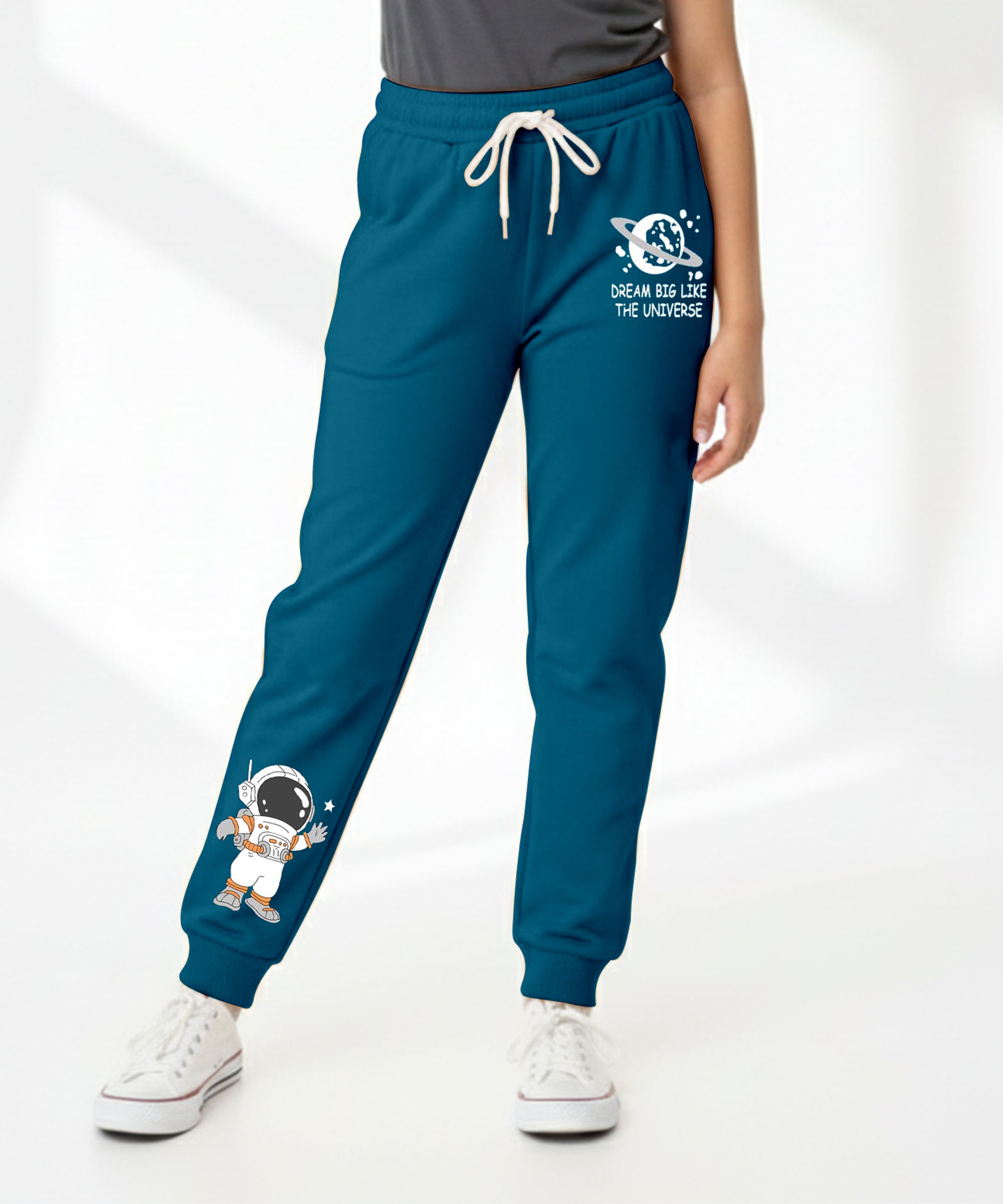 Girls Printed Track Pants | Stretchable Waist | Casual & Sports Wear | Pack of 1