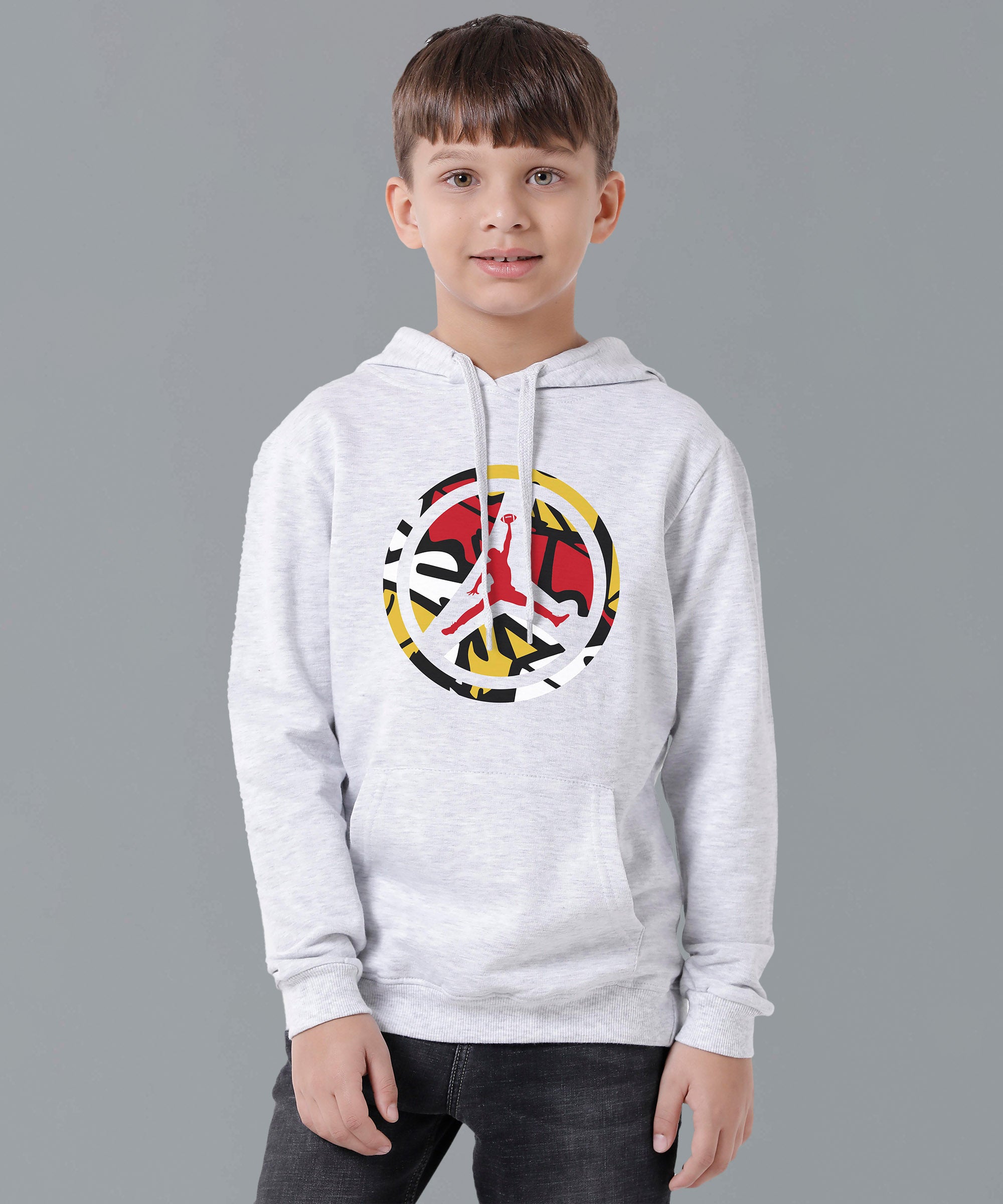 Boys Full-Sleeve Printed Hoodie