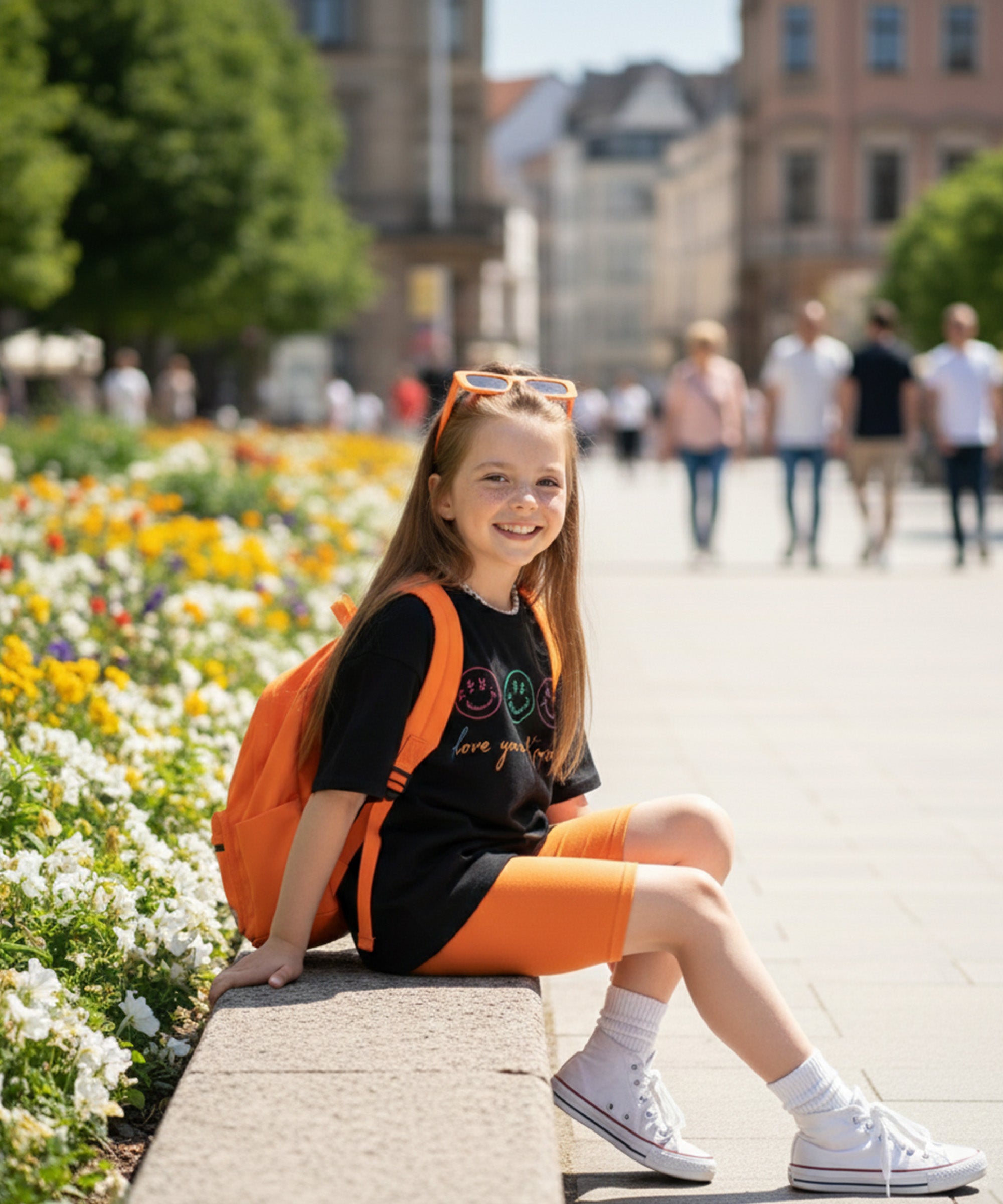 KYDA KIDS® Girls Cotton Front & Back Printed Tshirt and Shorts Set (Pack of 1)