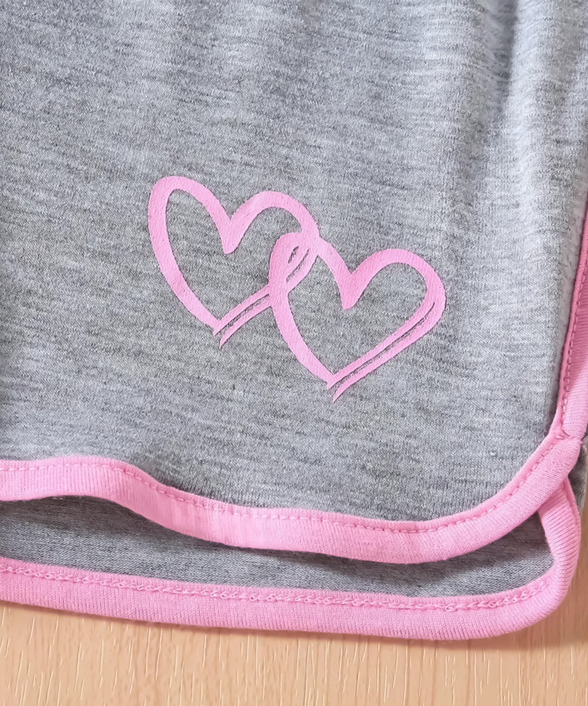 Girls Printed Cotton T-Shirt & Shorts Set