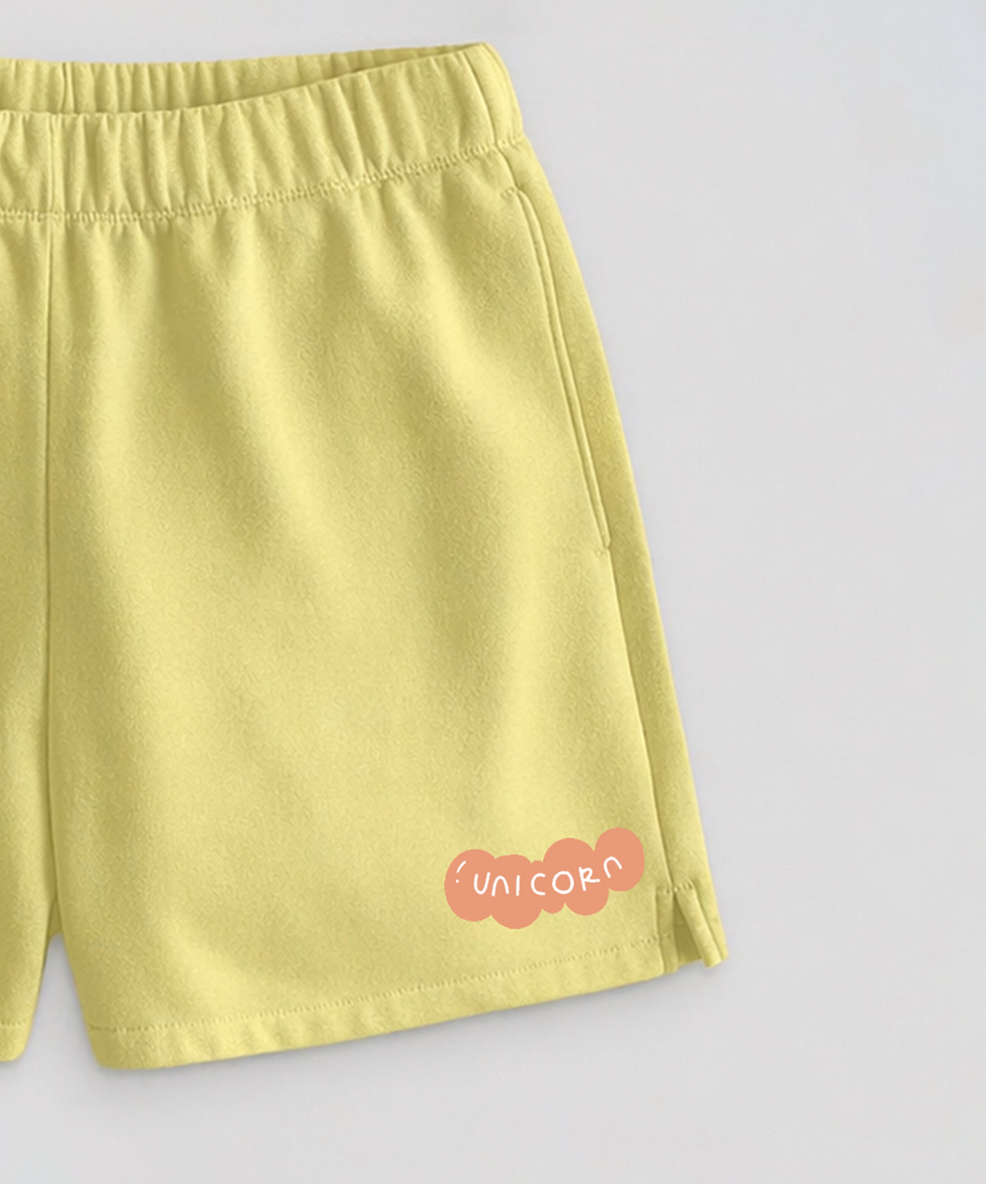 Girls  Cotton Printed Top & Shorts Co-Ord Set | Regular Fit