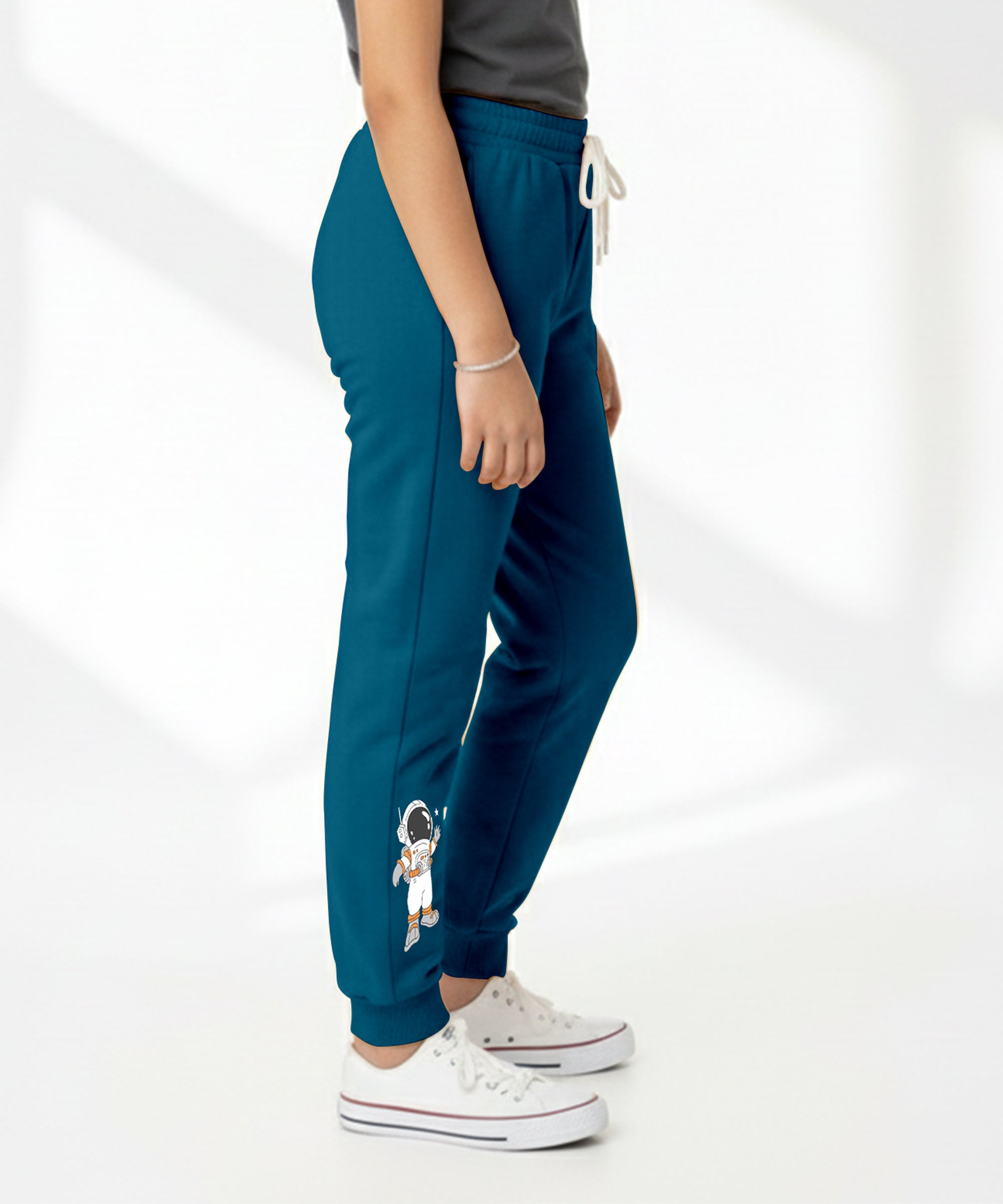 Girls Printed Track Pants | Stretchable Waist | Casual & Sports Wear | Pack of 1
