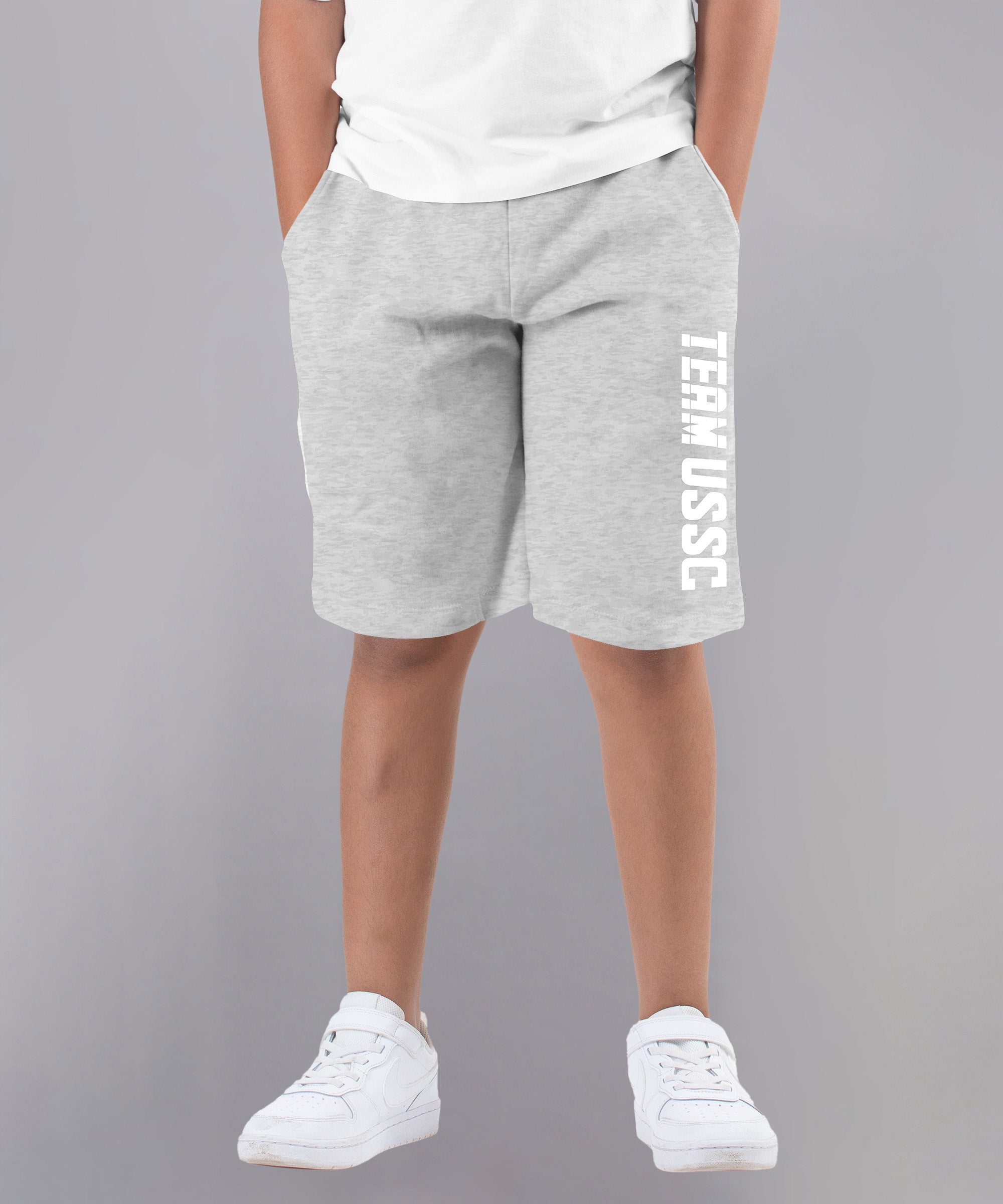 Boys Cotton Printed Bermuda USSC Shorts