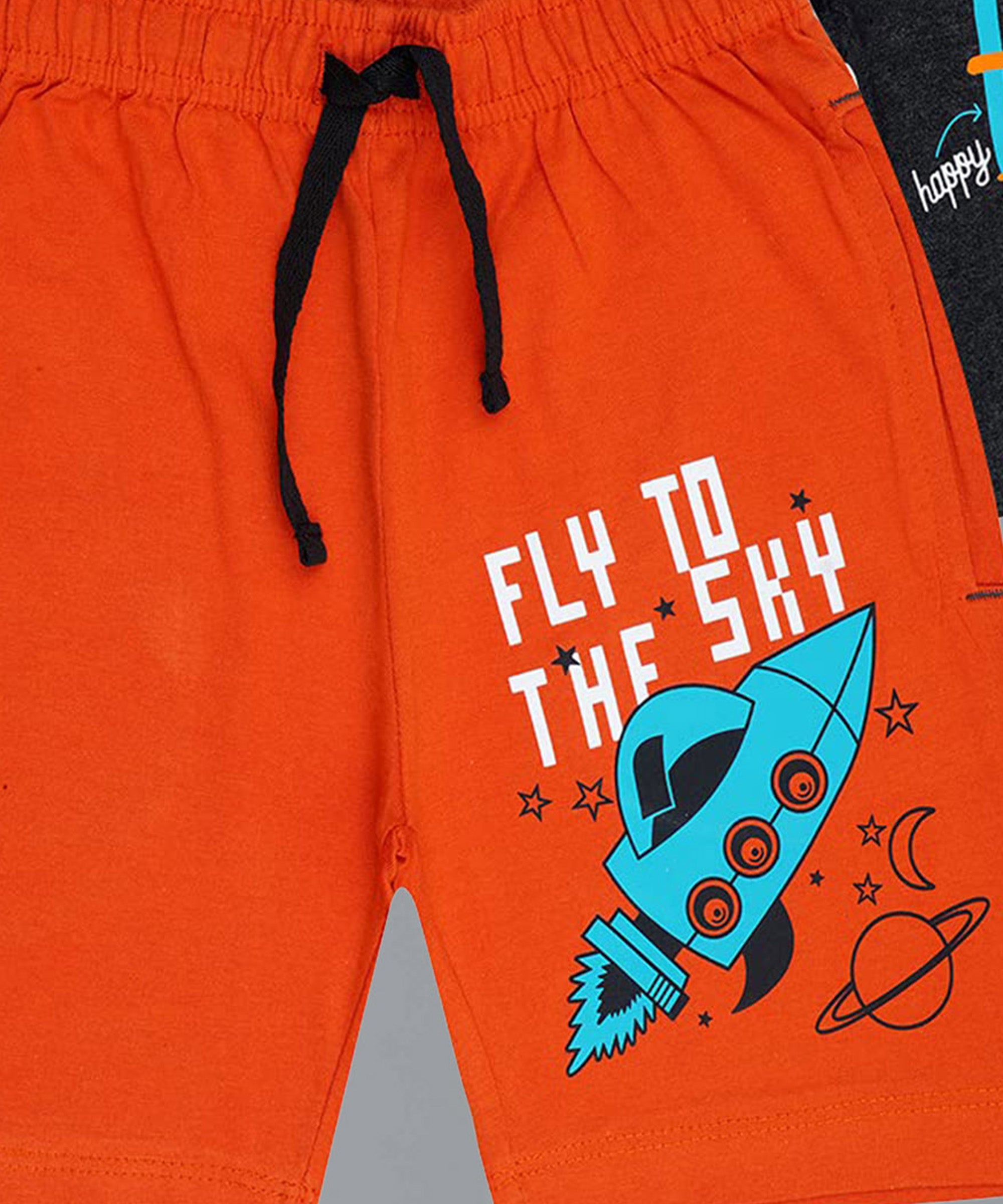 Girls Premium Cotton Printed Shorts | Pack of 2