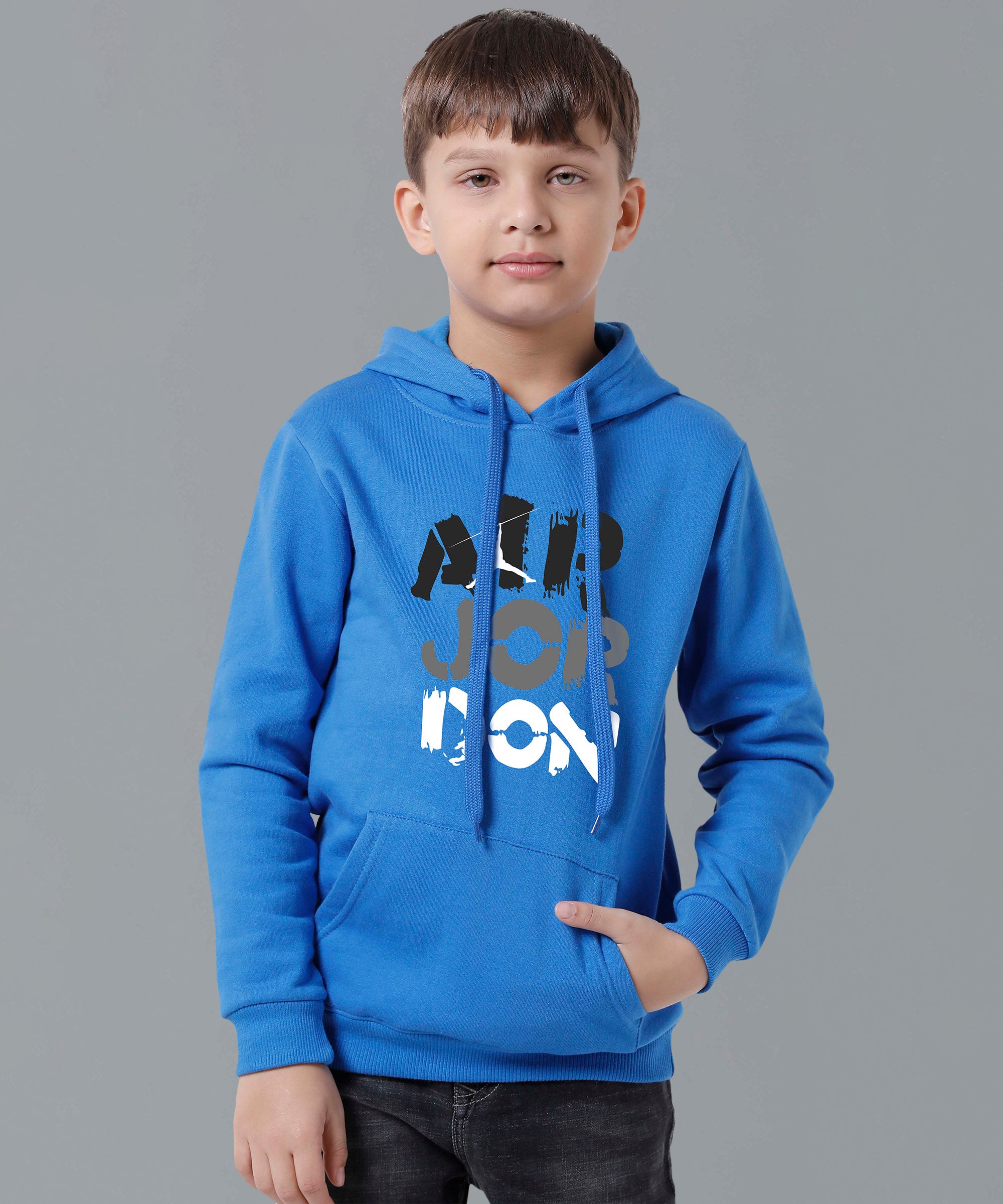 Boys Full-Sleeve Printed Hoodie