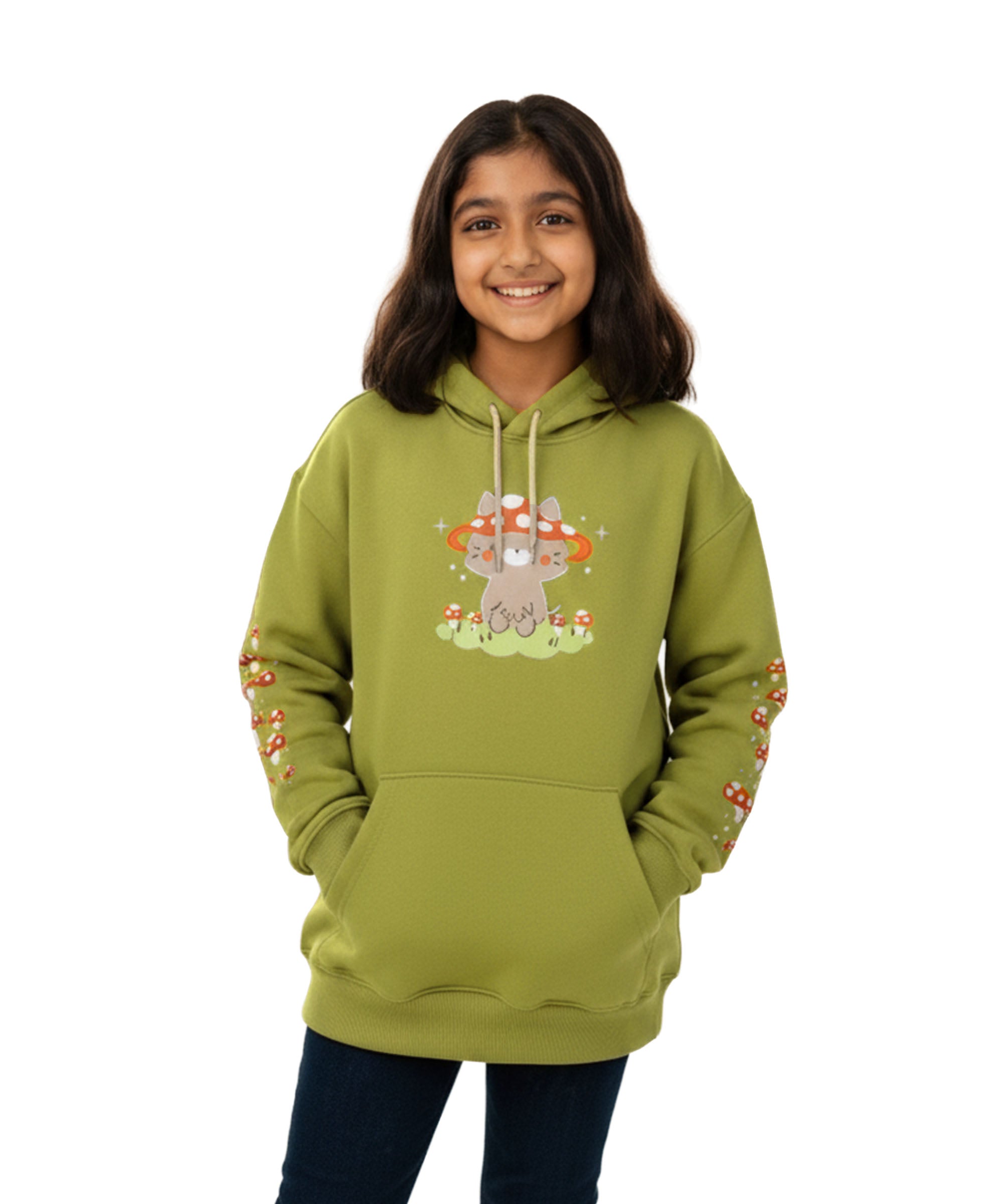 Girls Premium Printed Hoodie