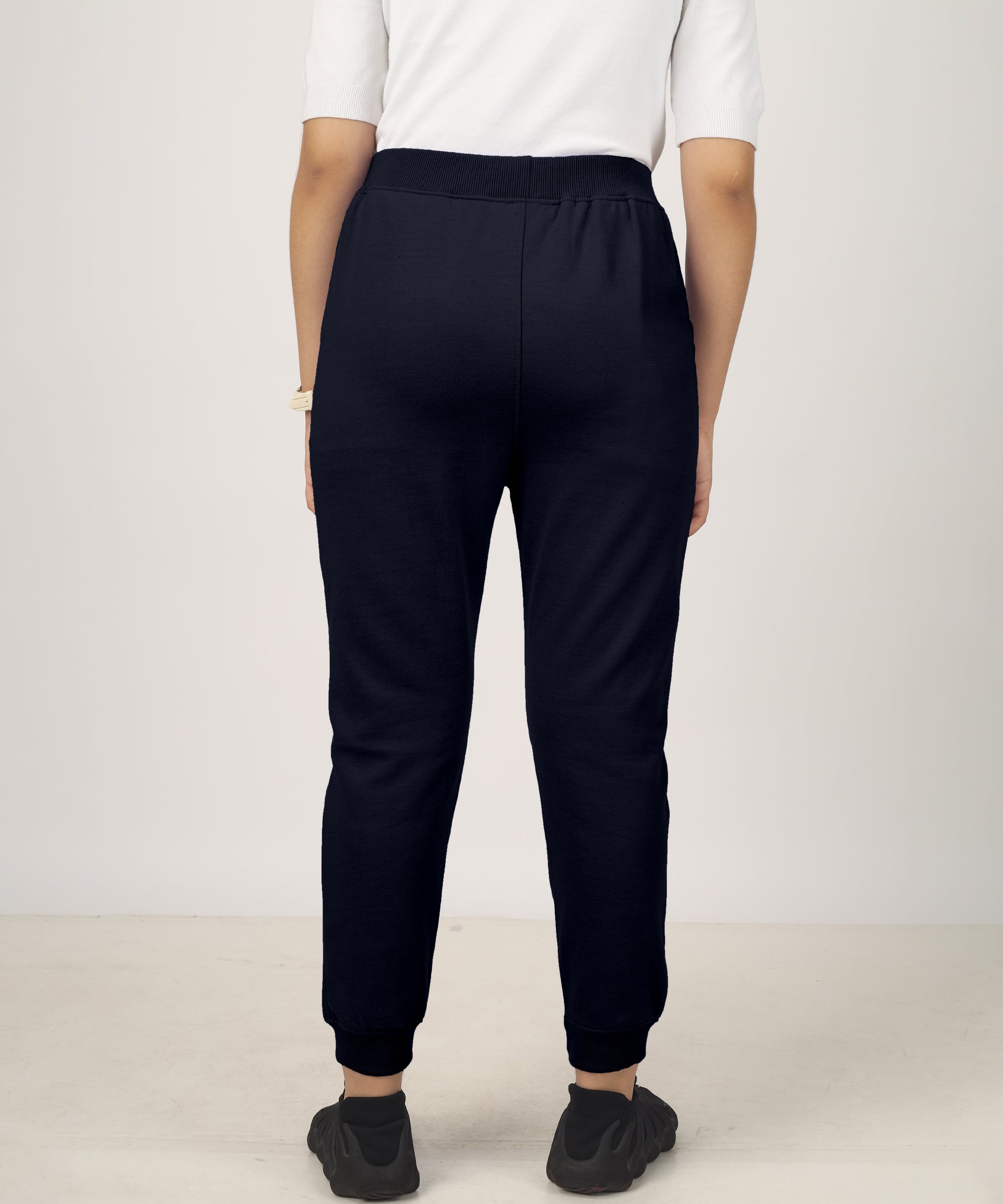 Girls Printed Premium Trouser | Navy