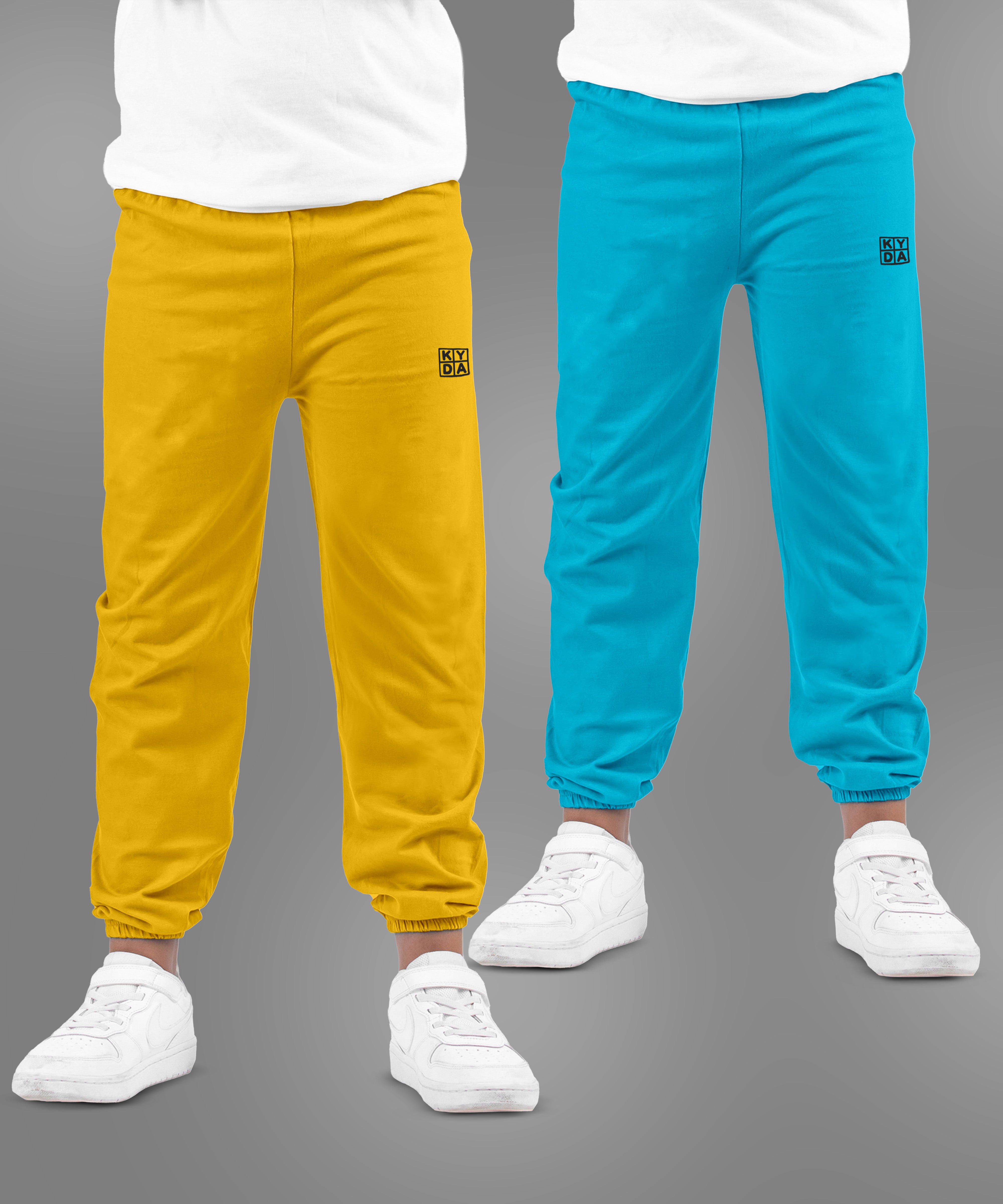 Basic Joggers | Yellow,Sky blue