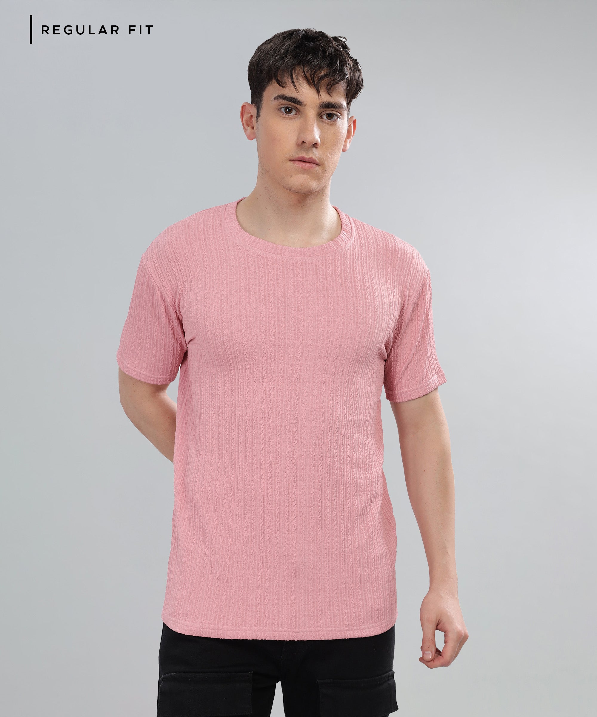 Textured T-Shirt: Regular fit
