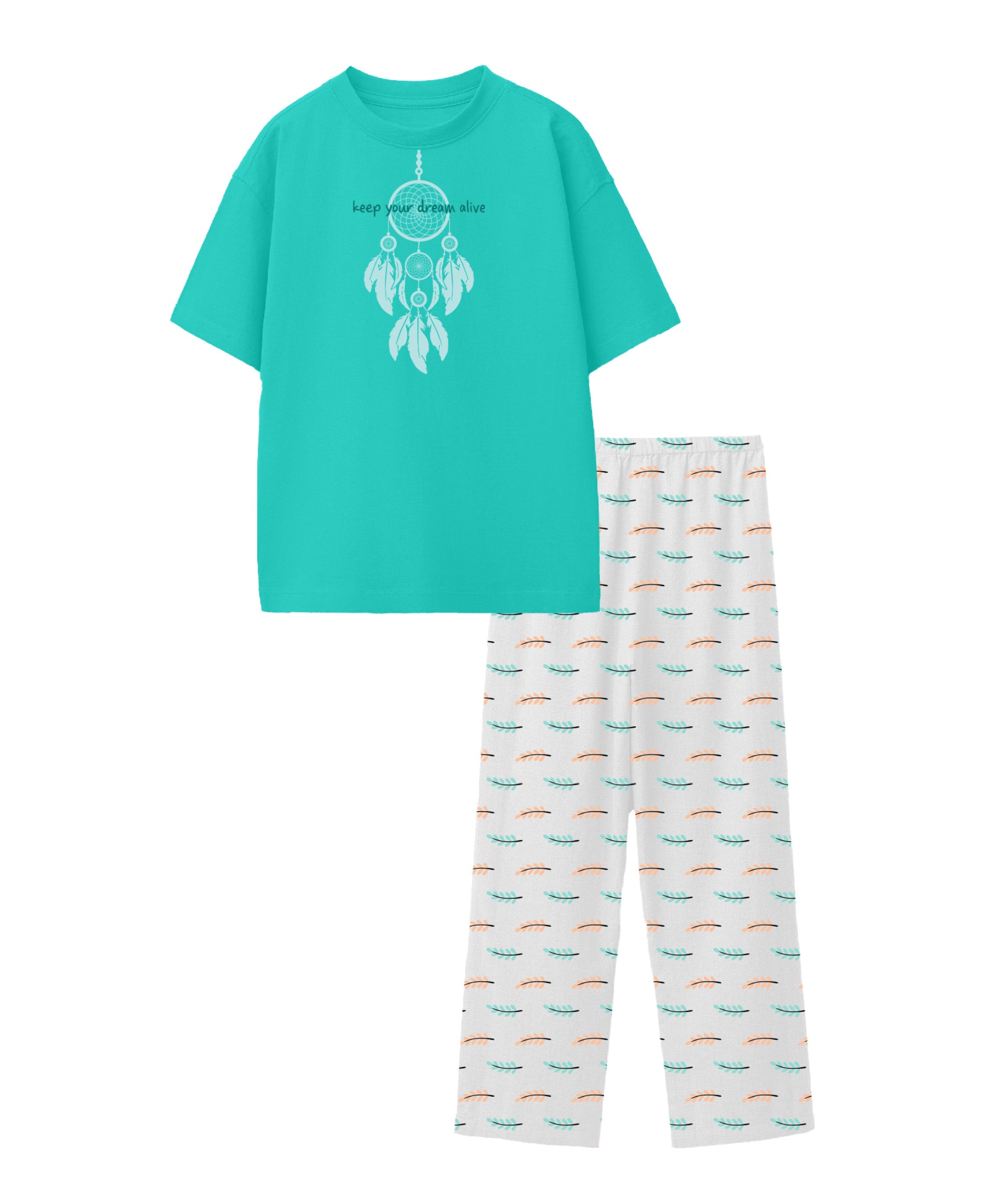 Girls Premium Printed Cotton Co-Ord Set