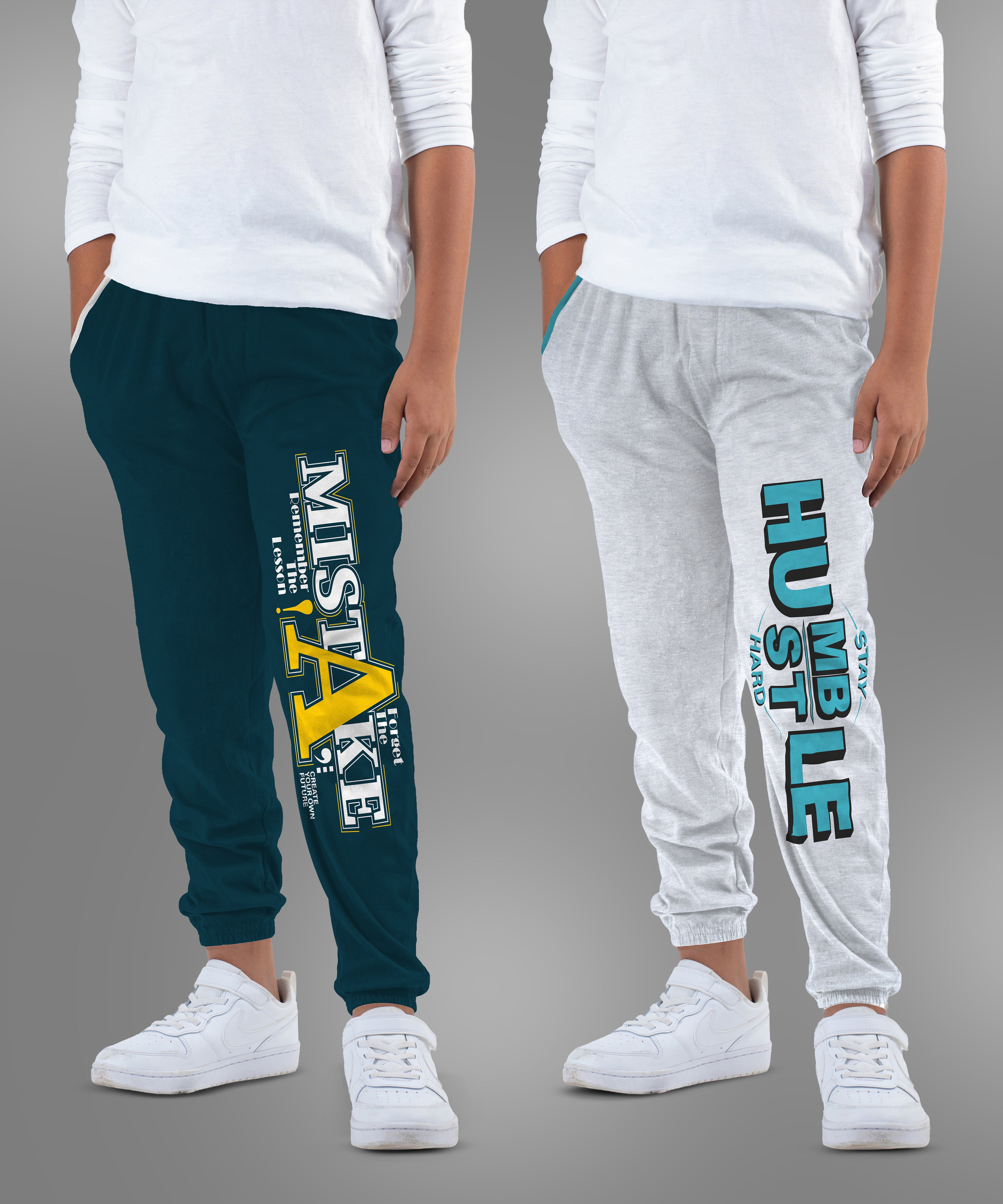 Boys Printed Track Pant (Pack of 2)