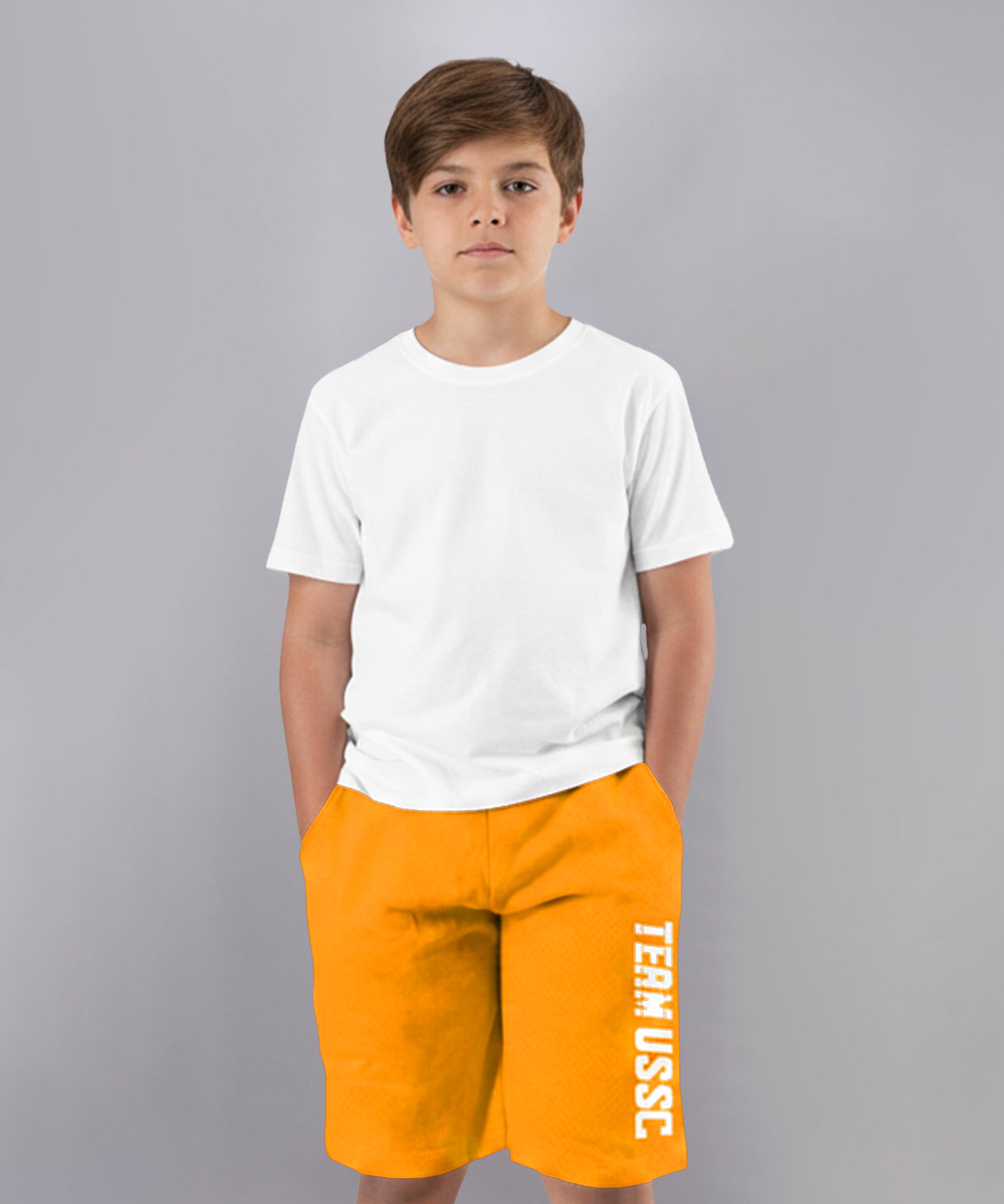Boys Cotton Printed Bermuda USSC Shorts