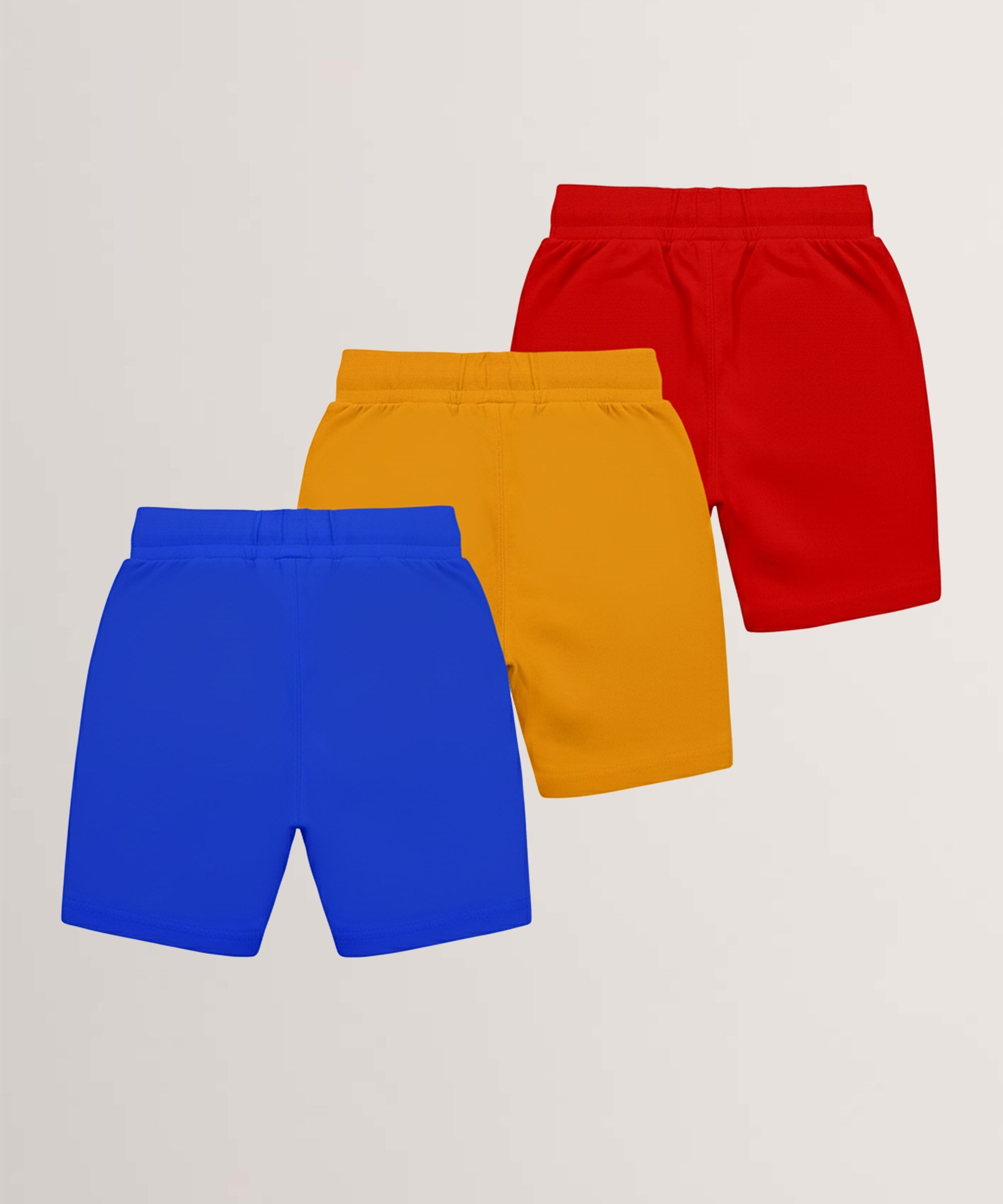 Kids Unisex Cotton Printed Shorts V1 (Pack of 3)