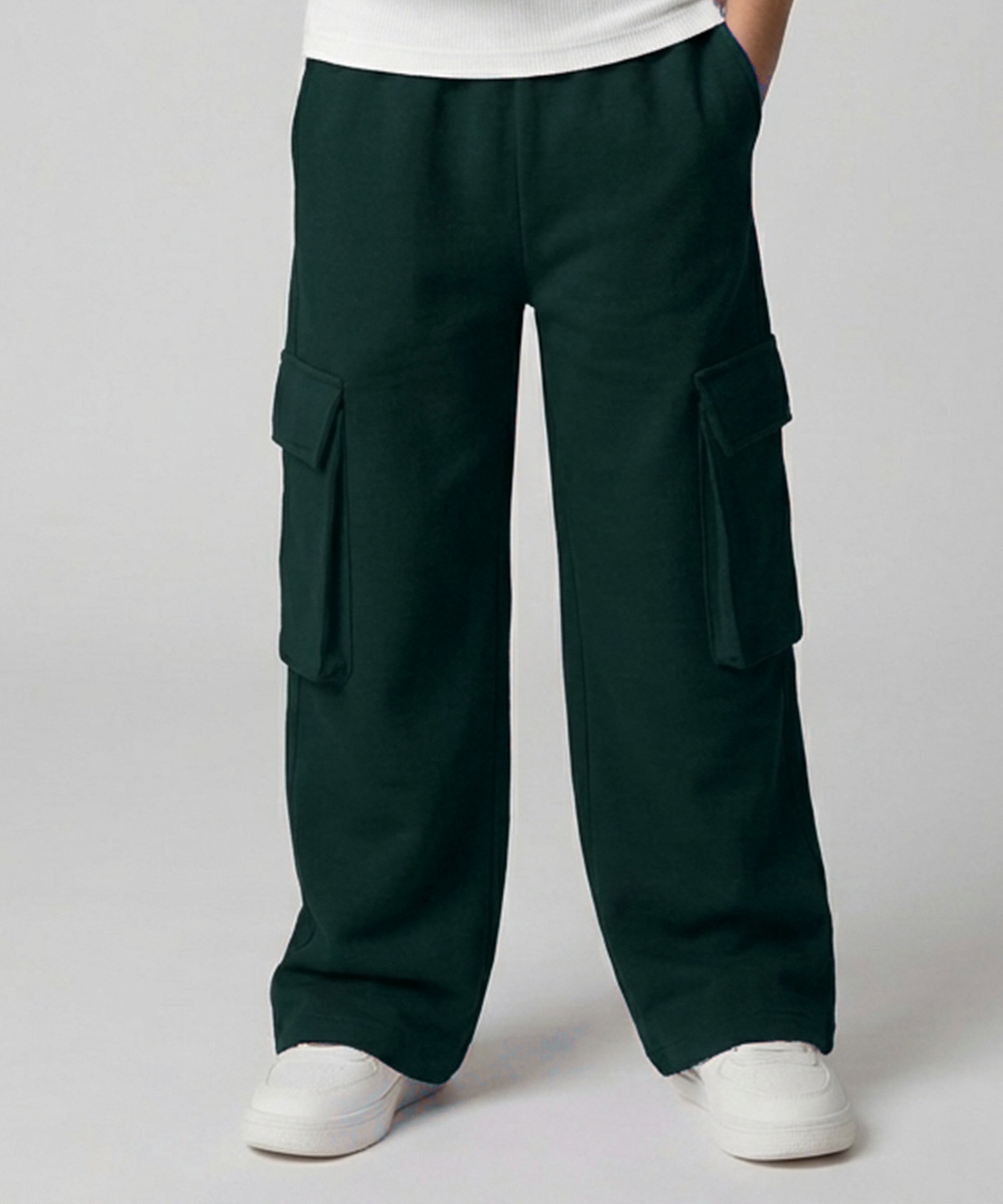 Boys Korean Style Cotton Cargo Pants