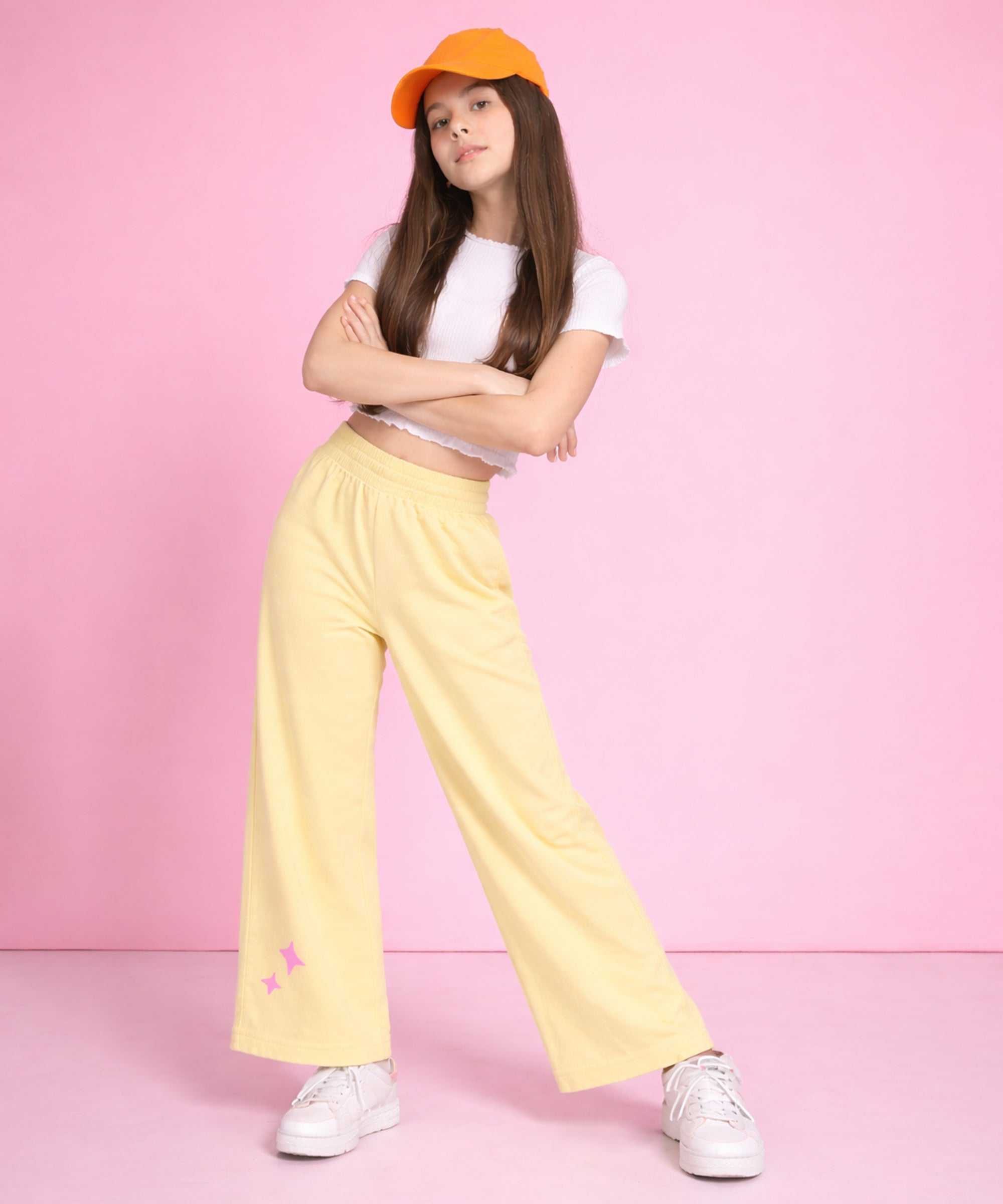 Girls Premium Cotton Wide Leg Palazzo Pants | Elastic Waist | Summer Wear