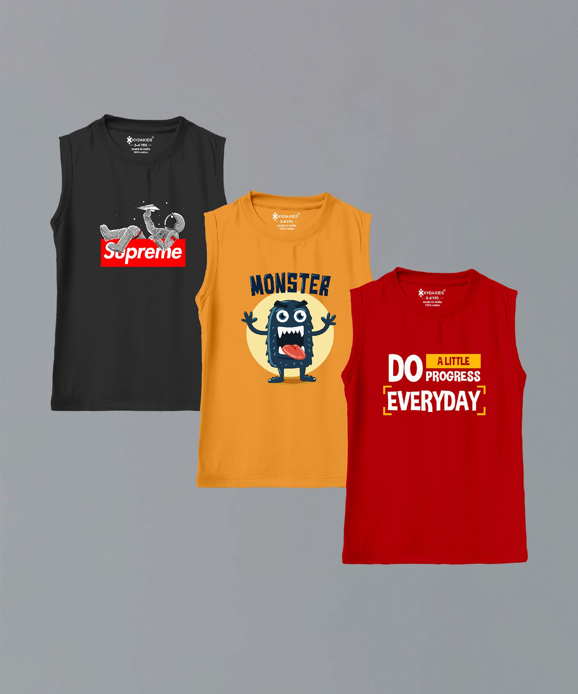 Relaxed Fit Boys Premium Printed Vests