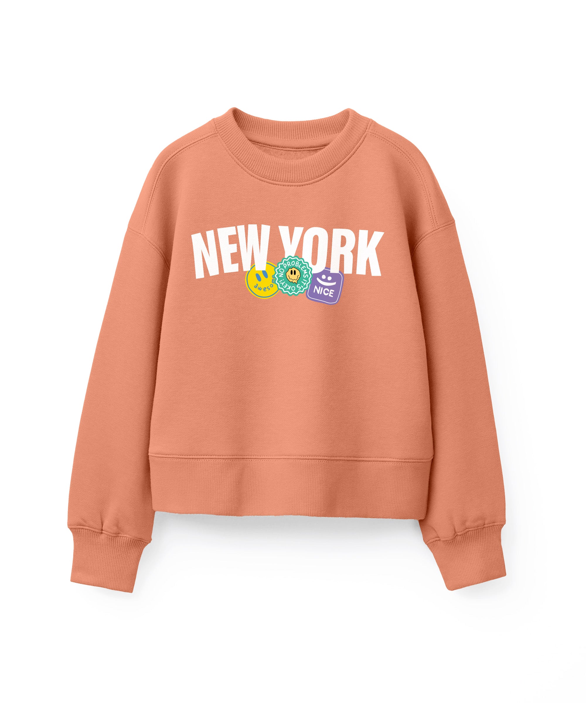 Boys & Girls Full Sleeve Sweatshirt & Pants | Orange