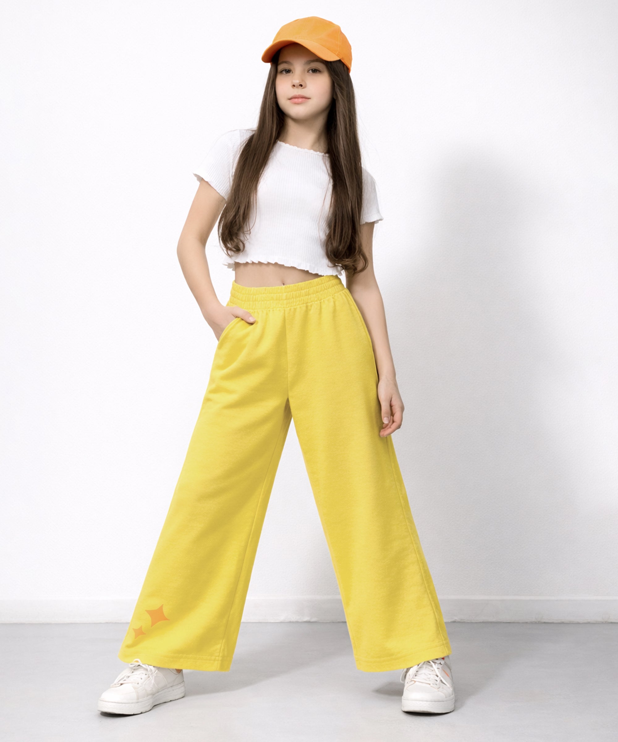 Girls Premium Cotton Wide Leg Palazzo Pants | Elastic Waist | Summer Wear
