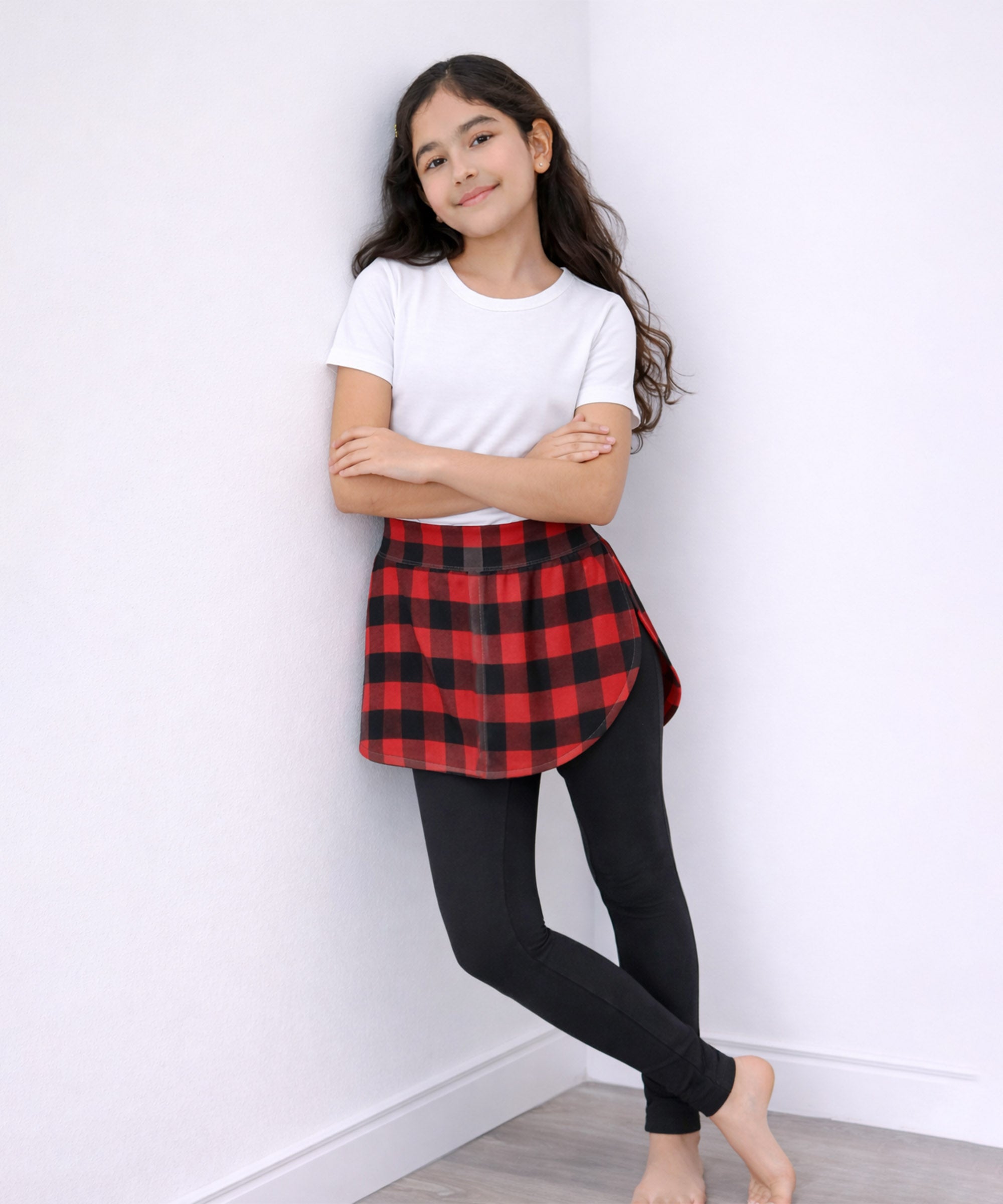 Girls Cotton Stretch Skeggings | 2-in-1 Comfort Fit | Sports & Casual Wear