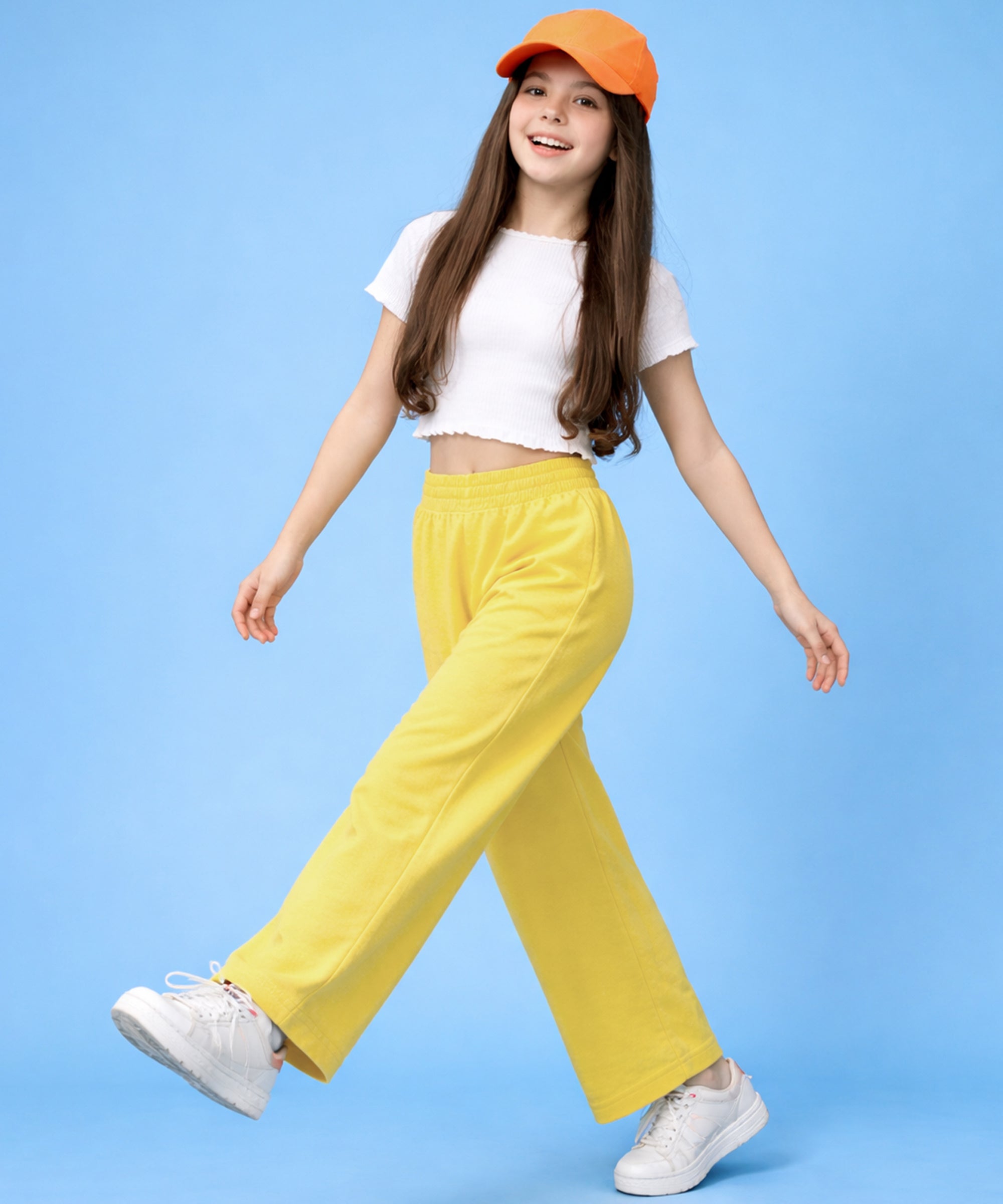 Girls Premium Cotton Wide Leg Palazzo Pants | Elastic Waist | Summer Wear
