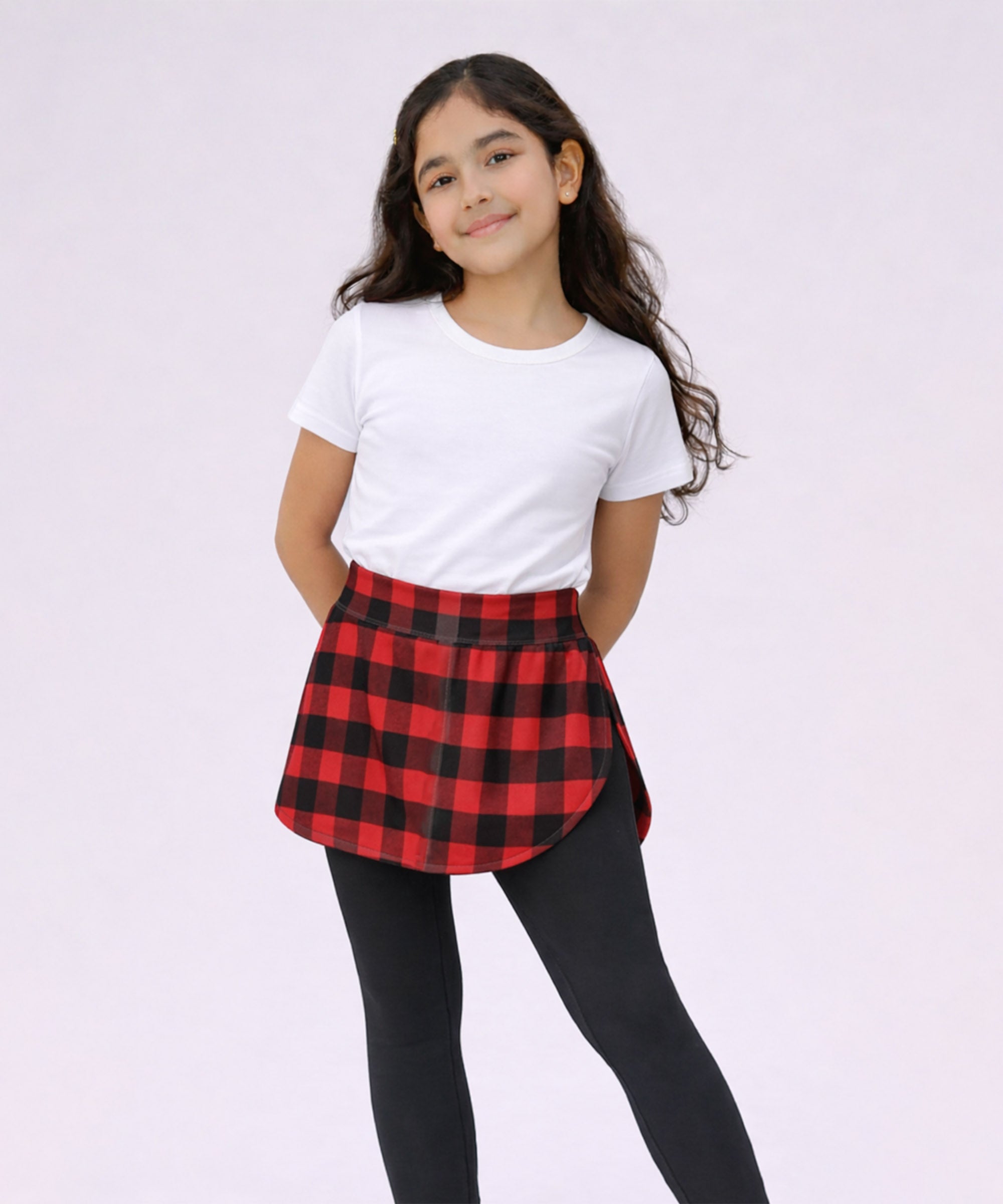 Girls Cotton Stretch Skeggings | 2-in-1 Comfort Fit | Sports & Casual Wear