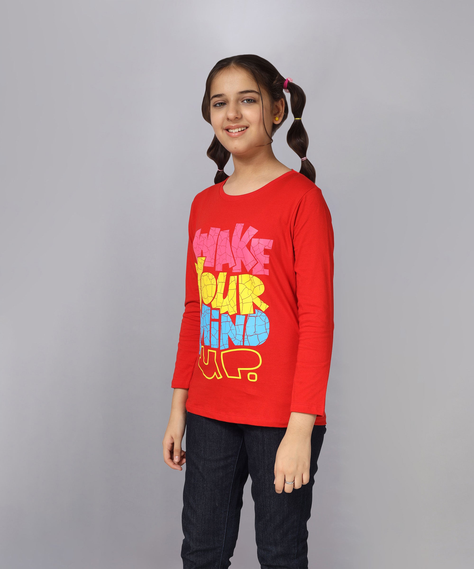 Grils Cotton Full Sleeve Printed T-Shirt (Pack of 3)