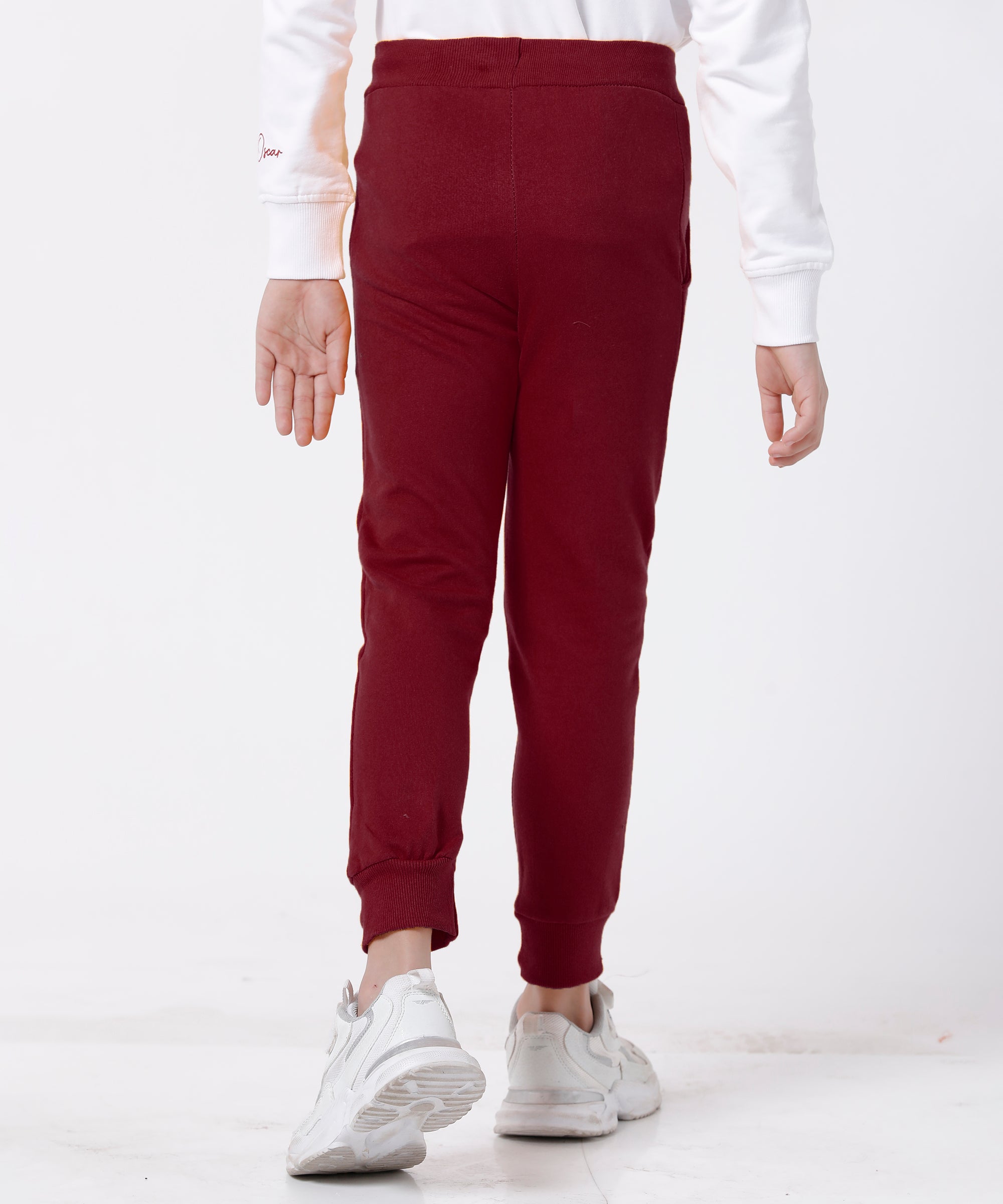 Boys Printed Premium Trouser | Maroon
