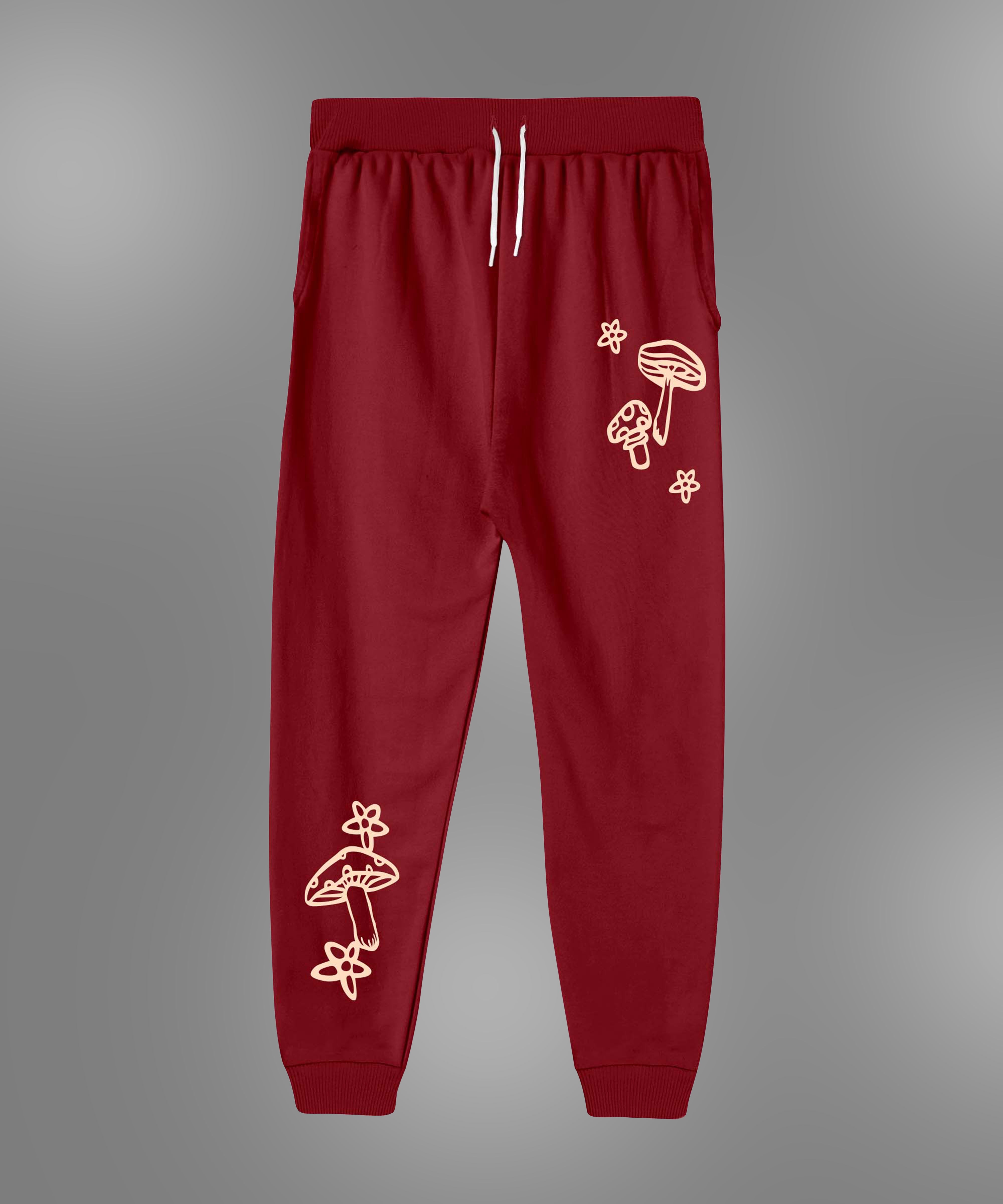 Boys Printed Premium Trouser | Maroon