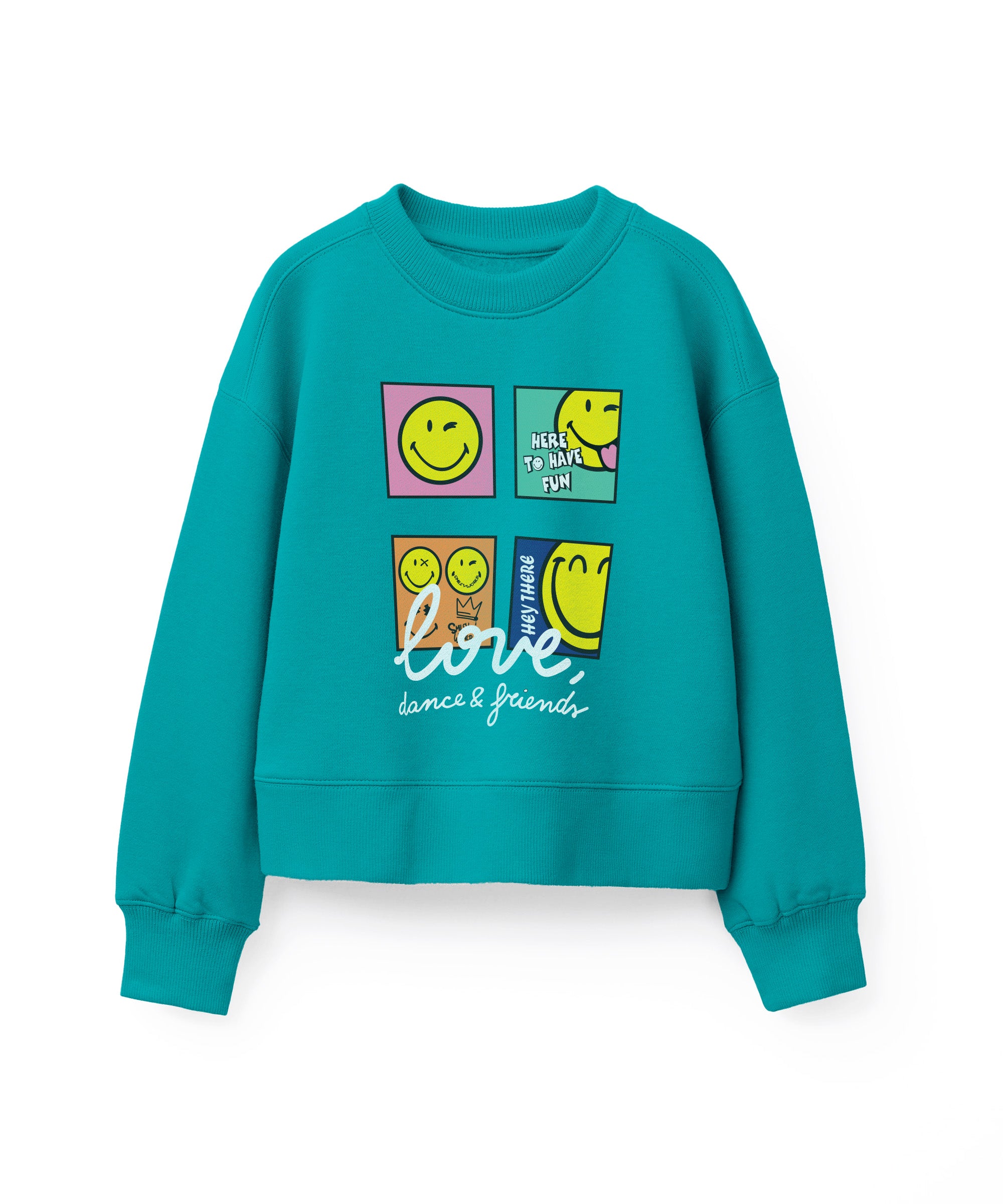 Boys & Girls Full Sleeve Sweatshirt & Pants | Rel Green