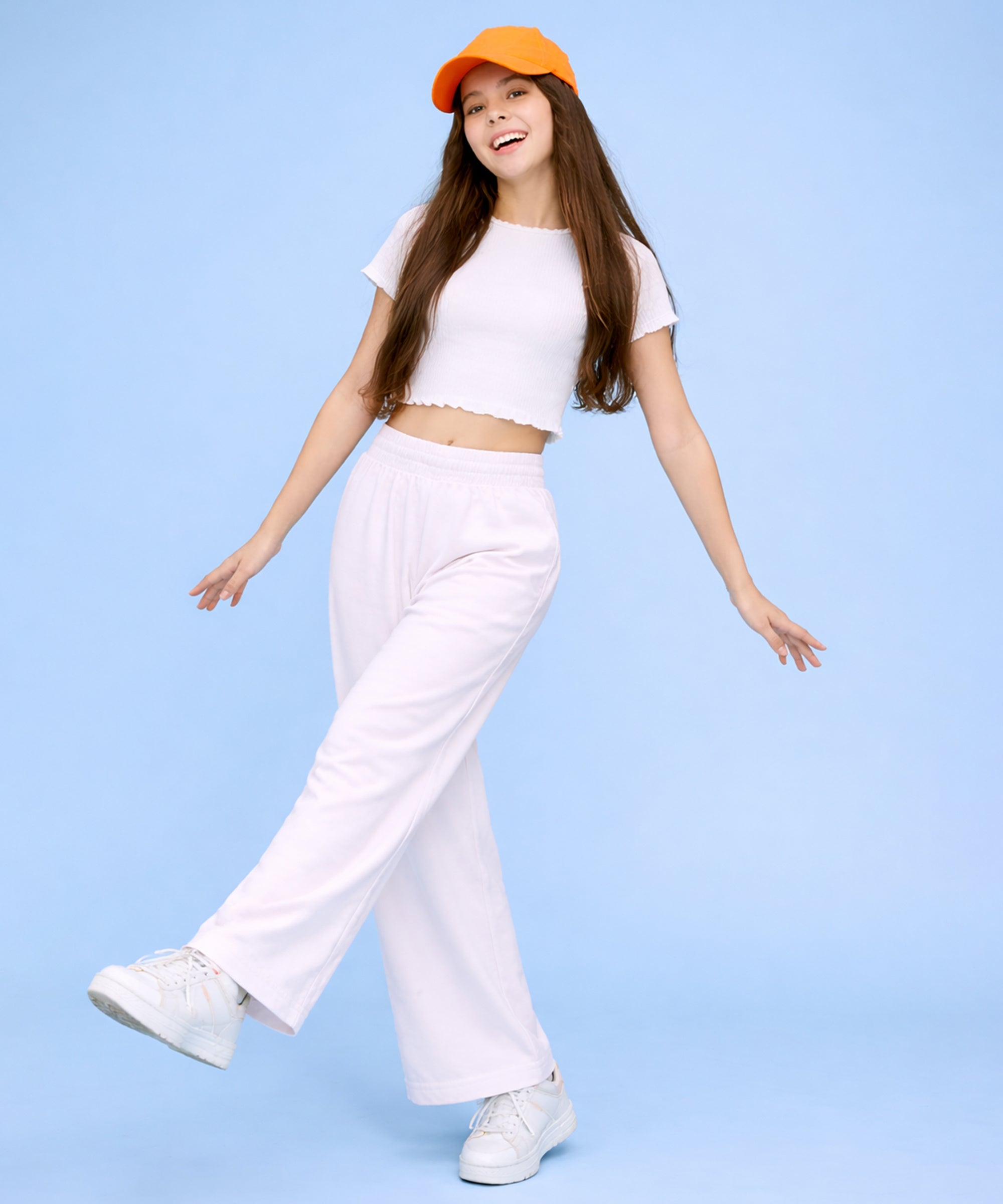 Girls Premium Cotton Wide Leg Palazzo Pants | Elastic Waist | Summer Wear