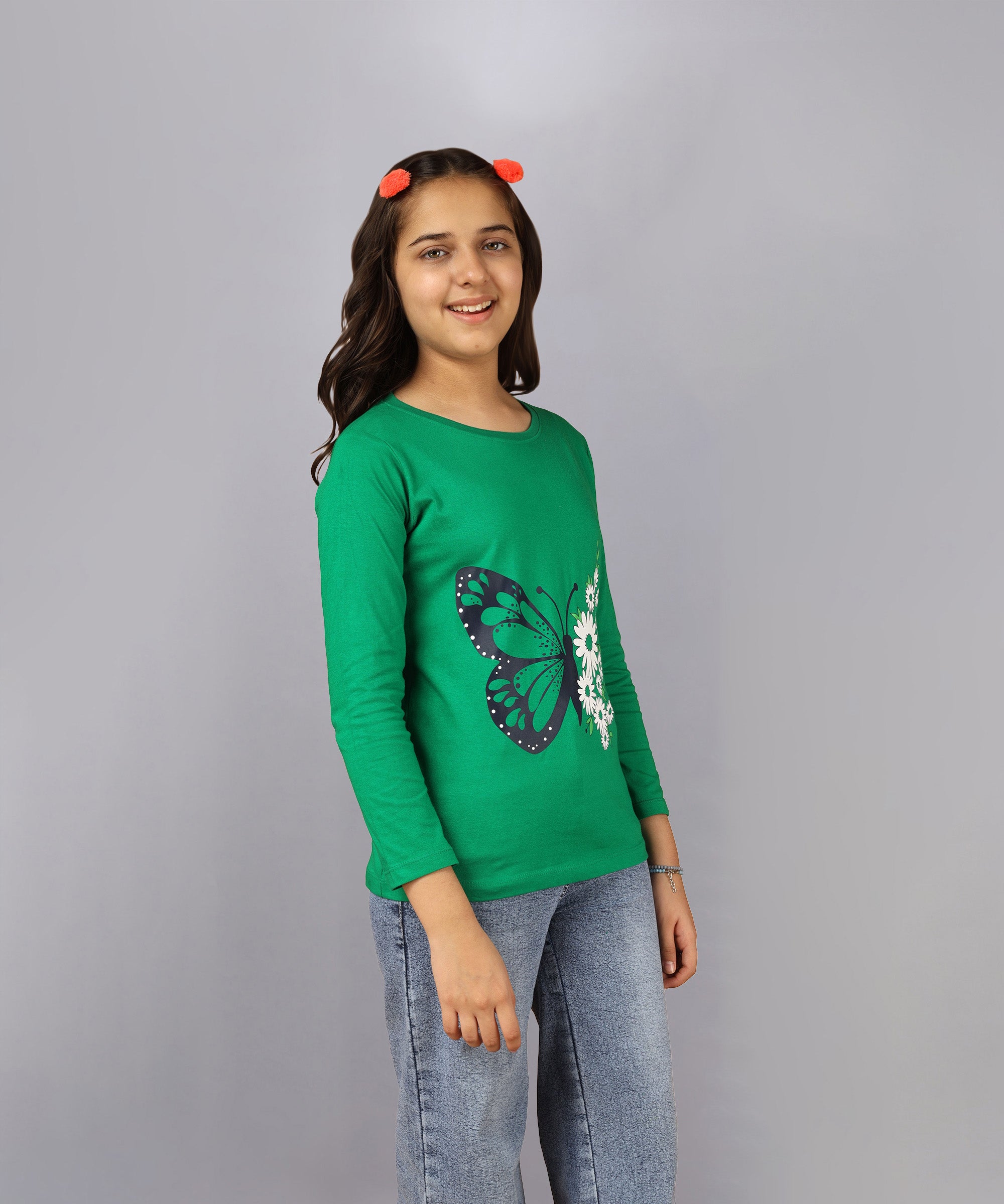 Grils Cotton Full Sleeve Printed T-Shirt (Pack of 3)