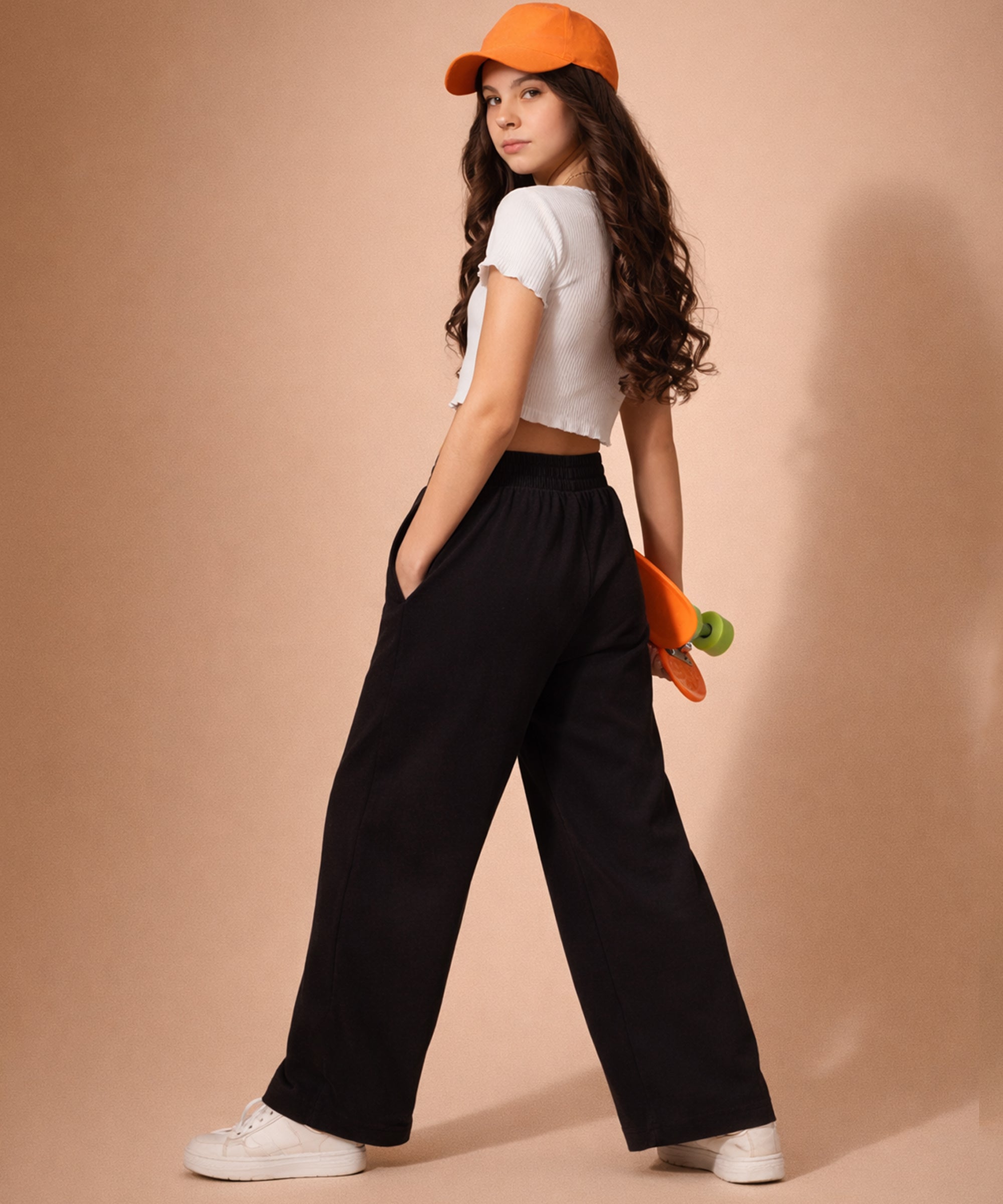 Girls Premium Cotton Wide Leg Palazzo Pants | Elastic Waist | Summer Wear