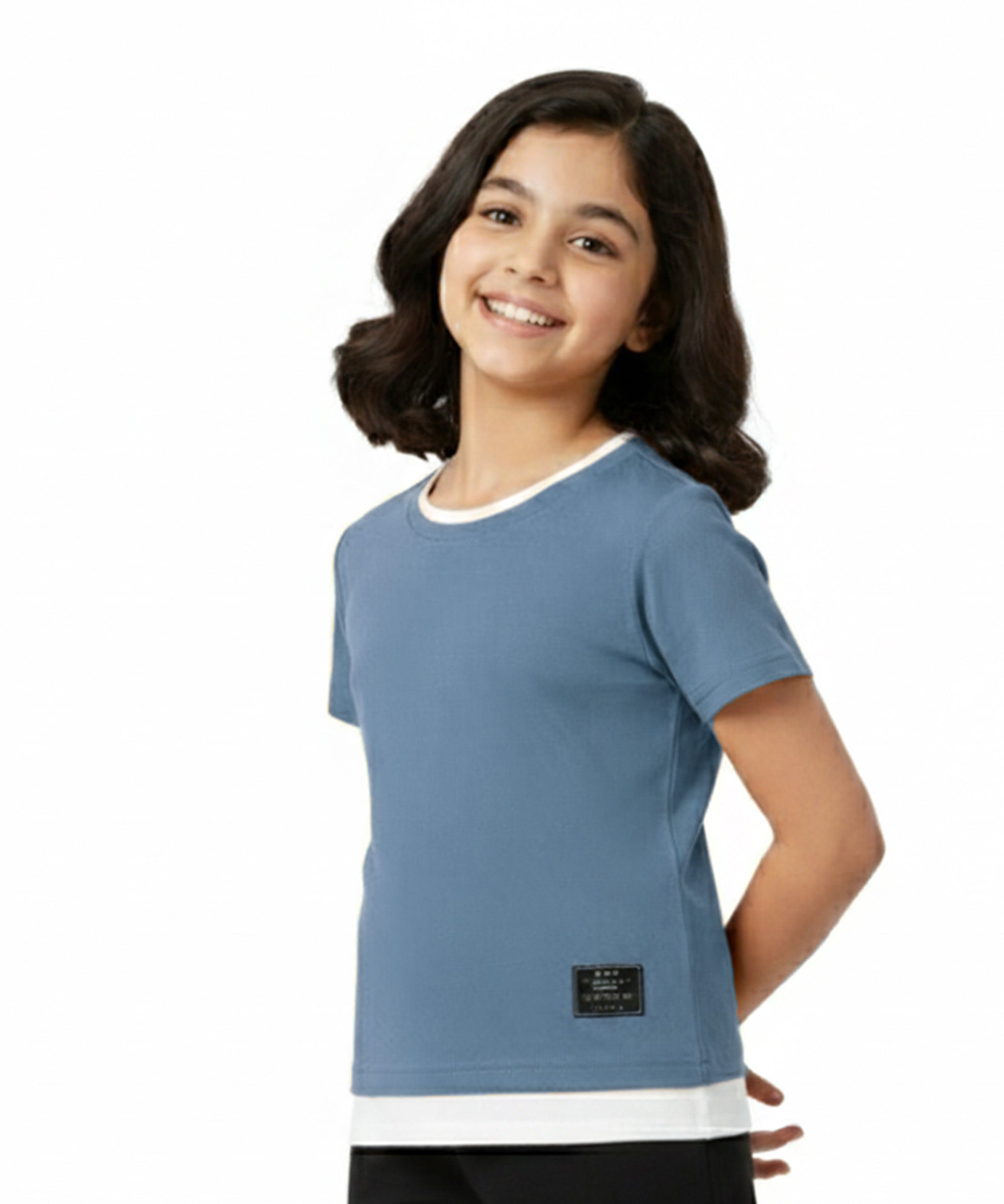 Girls Solid T-Shirts – Regular Fit, Half Sleeve | Pack of 3