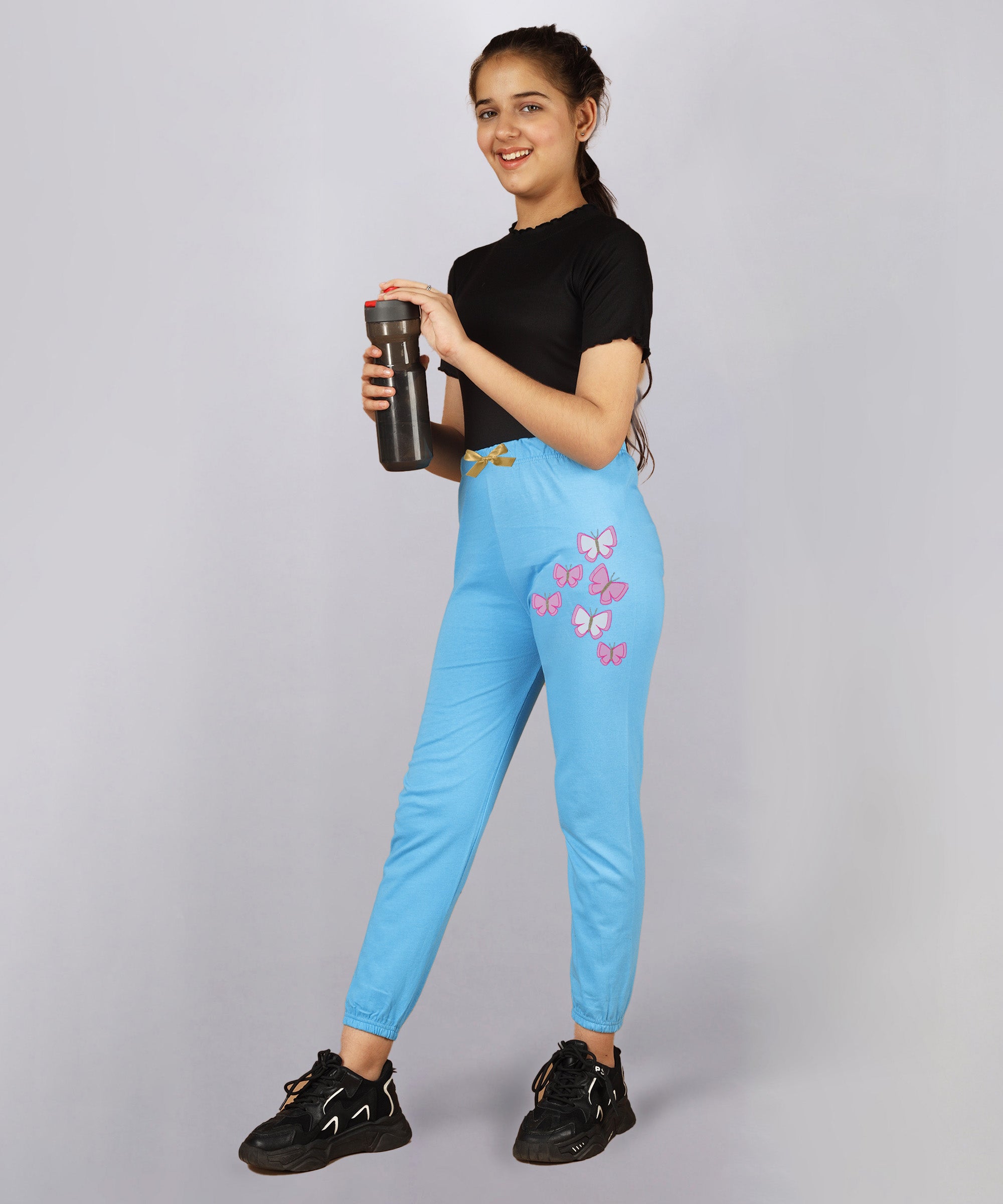 Girl's Regular fit Track Pants (GP3A_C5_Combo 3)