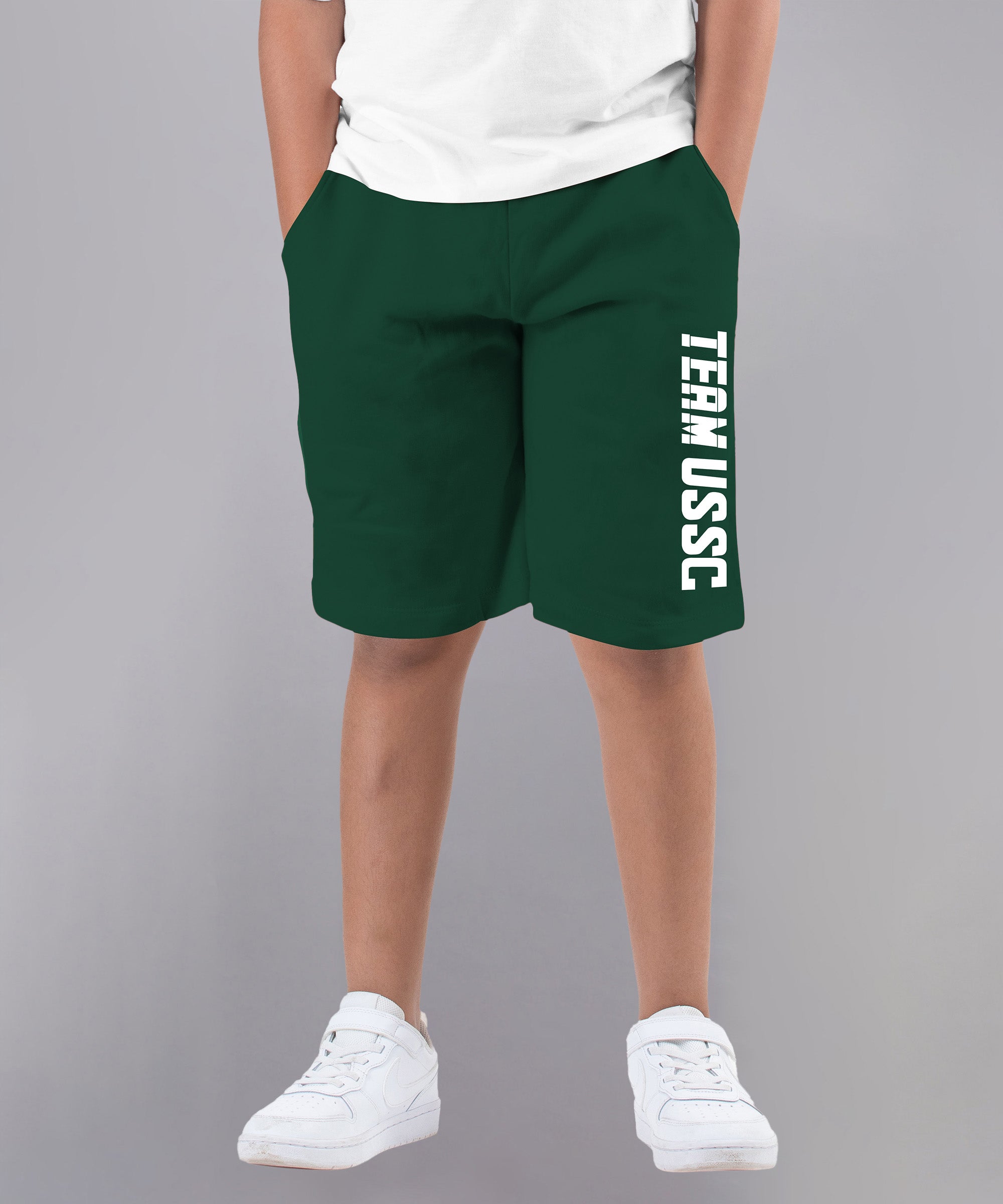 Boys Cotton Printed Bermuda USSC Shorts