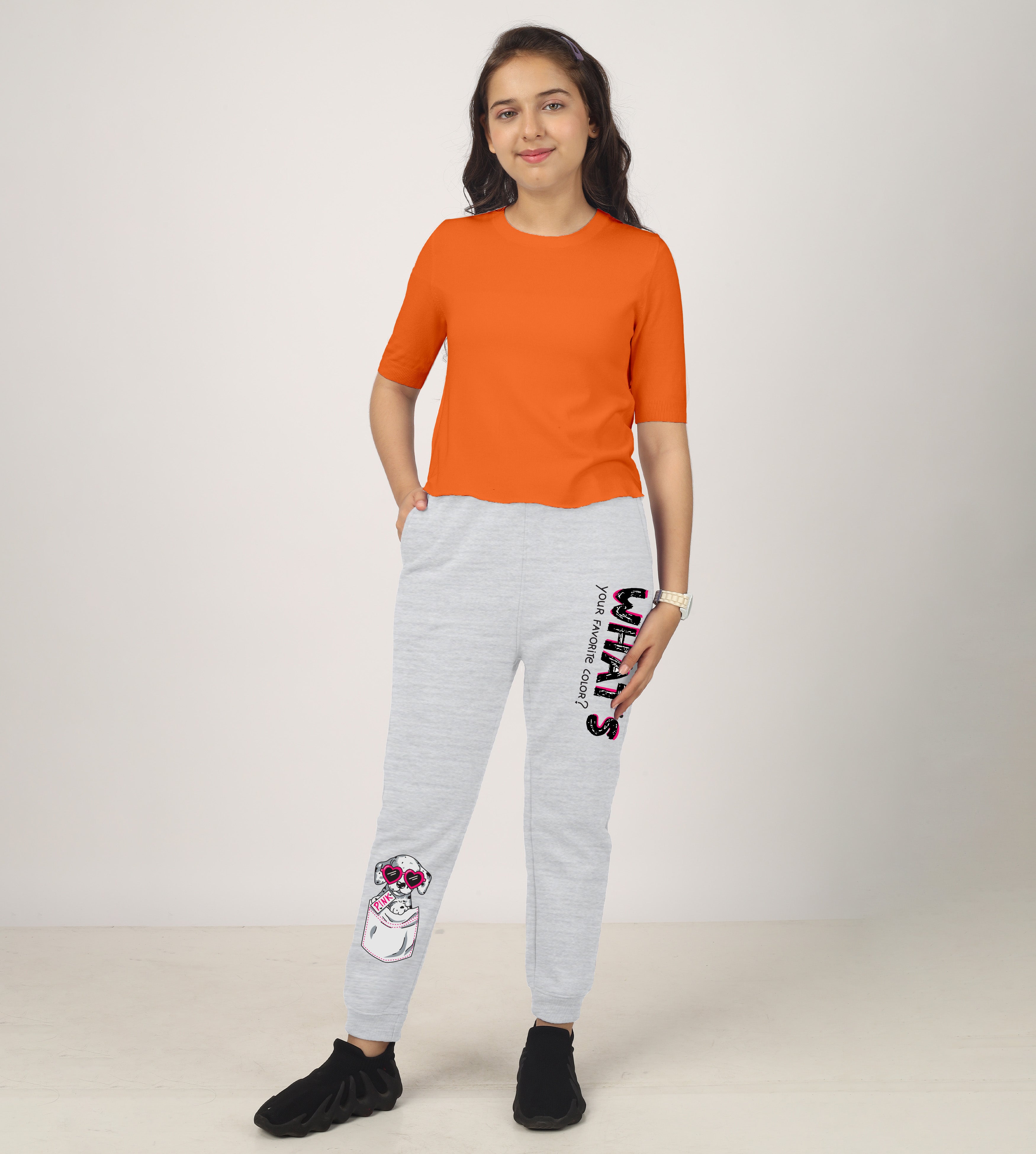 Printed Premium Trouser | White Melange