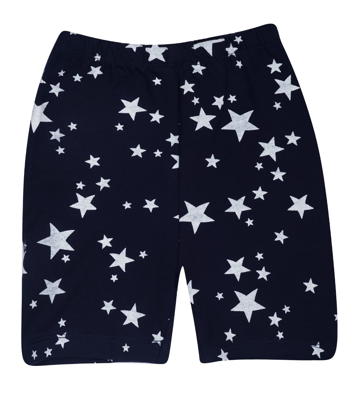 Girls Multicolor Printed Casual Star Shorts (Pack of 3)