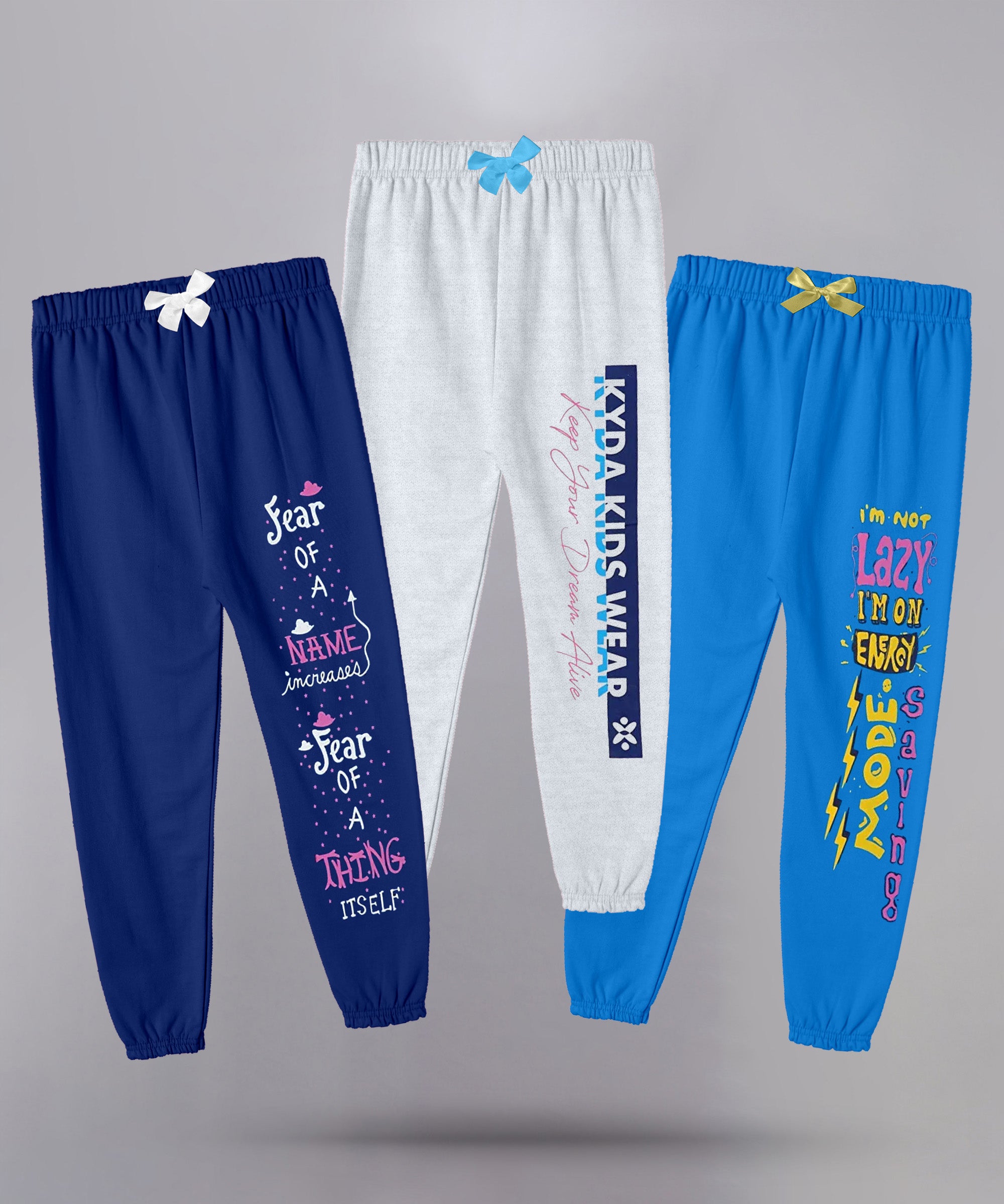 Girl's Regular fit Track Pants (GP3A_C6_Combo 3)