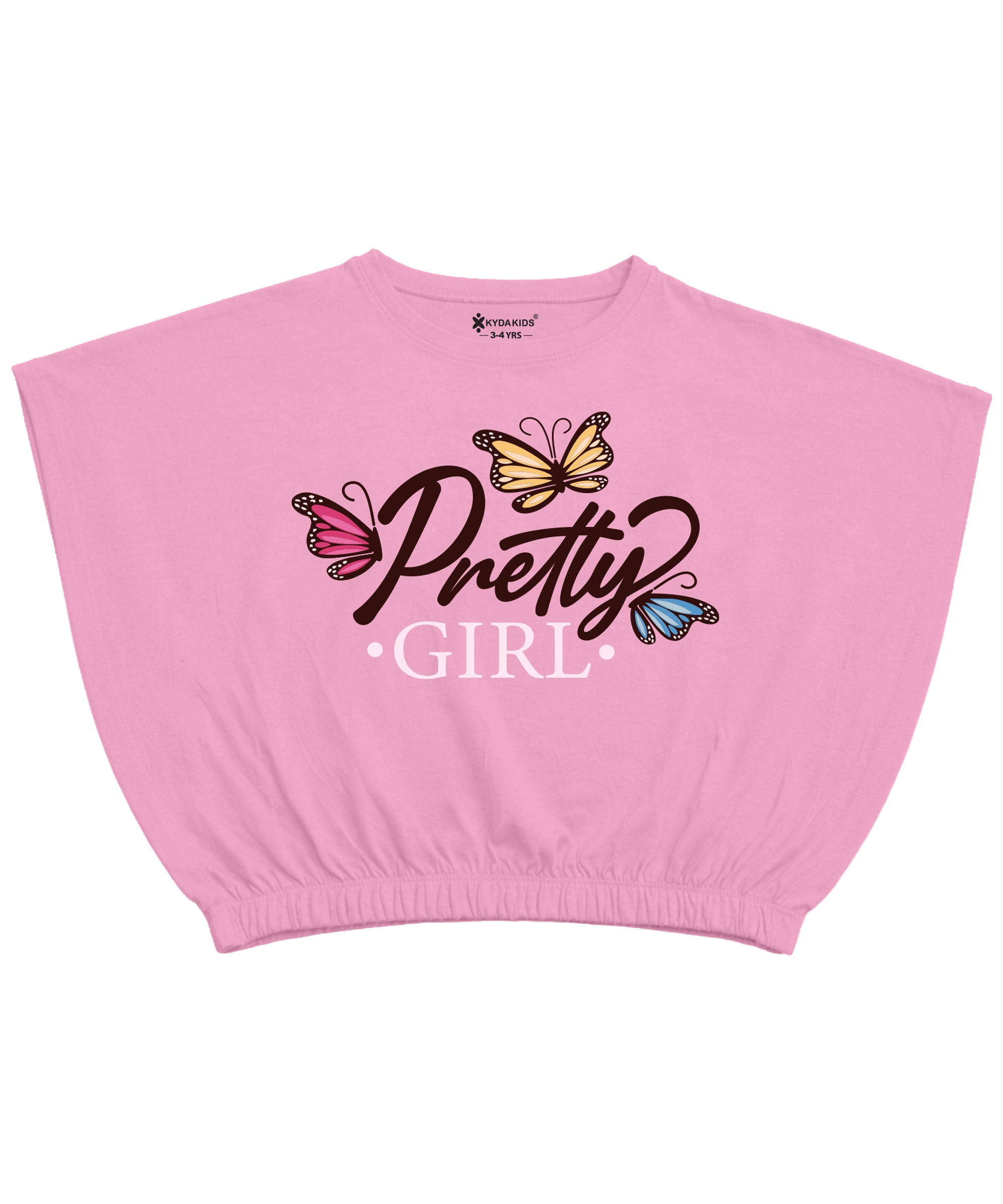 Girls  Cotton Printed Top & Shorts Co-Ord Set | Regular Fit
