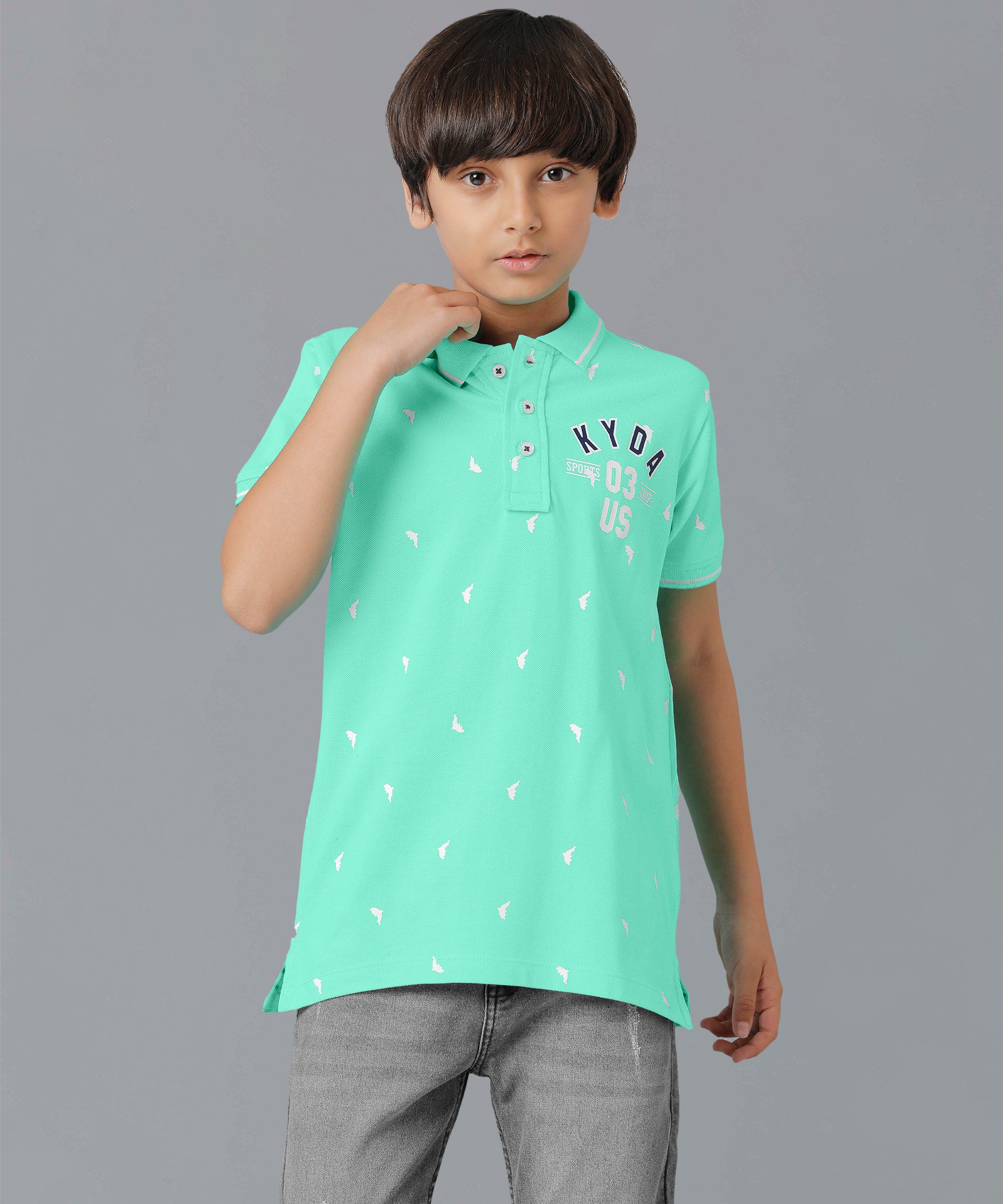 Boys Polo Collar-Shirts | Mint
