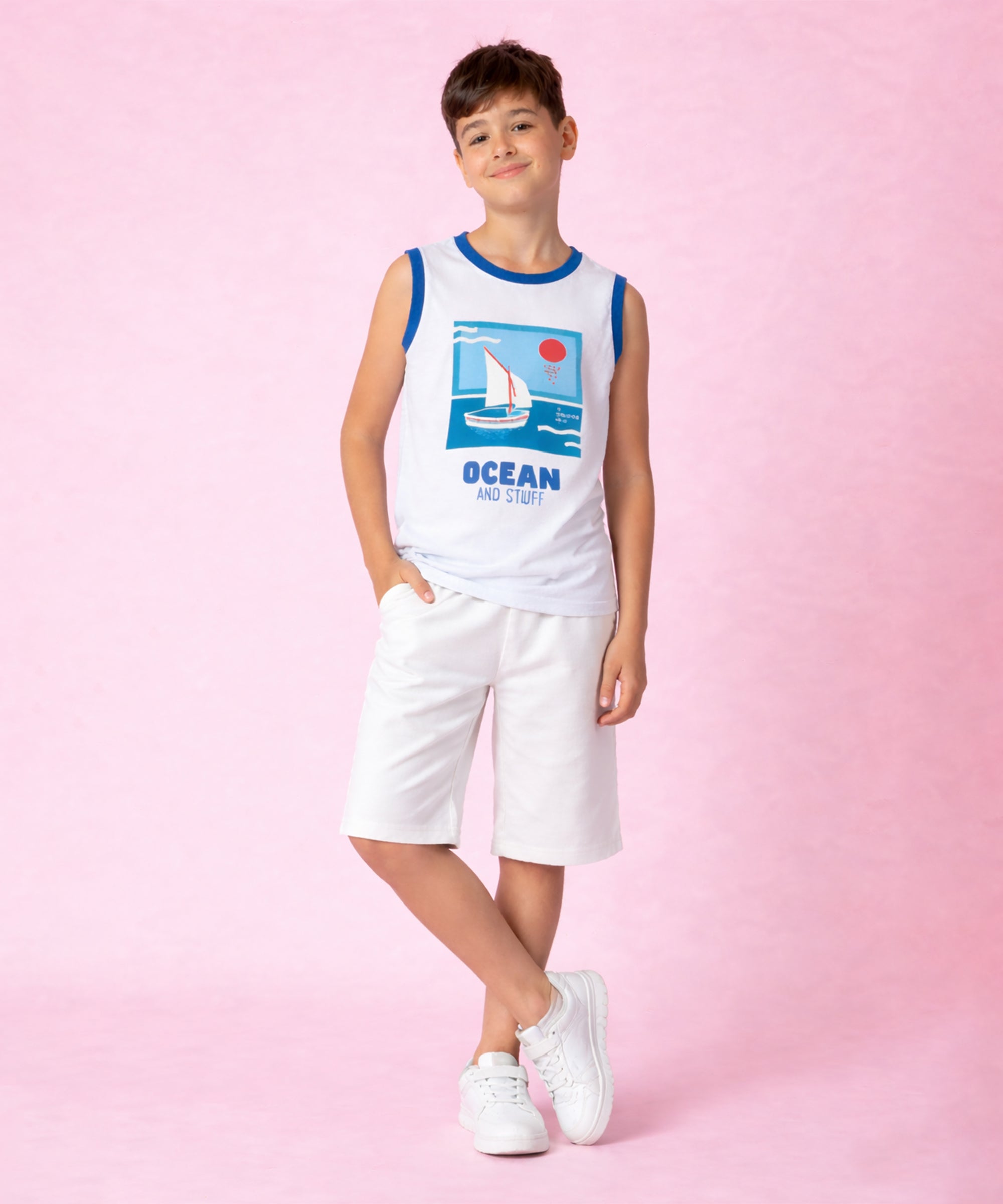Premium Cotton Printed Vests for Boys | Regular Fit | Pack of 5